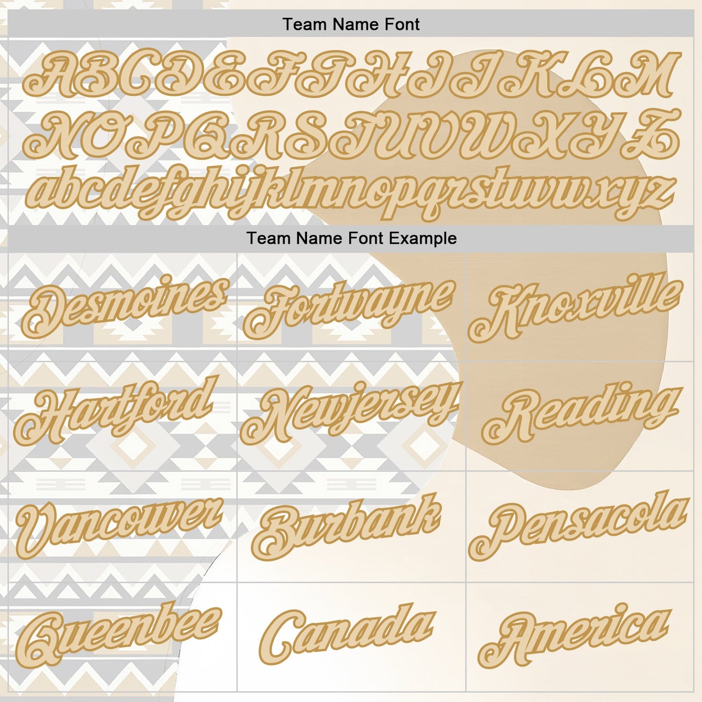 Custom Cream City Cream White-Old Gold 3D Pattern Design Ethnic Tribal Sportswear Pullover Sweatshirt Hoodie view 3