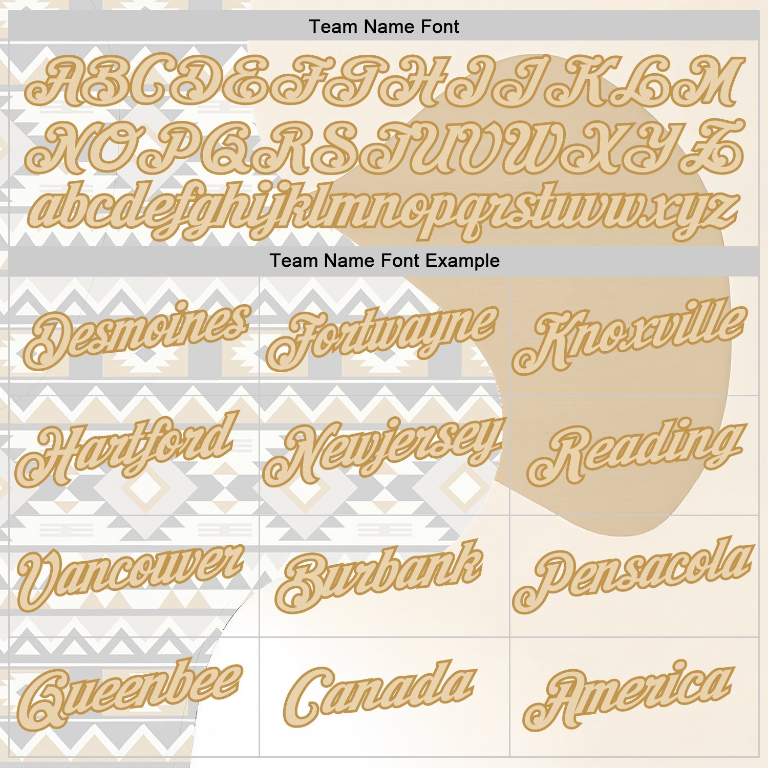 Custom Cream City Cream White-Old Gold 3D Pattern Design Ethnic Tribal Sportswear Pullover Sweatshirt Hoodie view 3