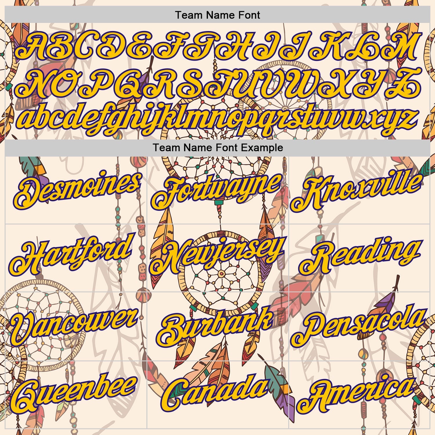 Custom City Cream Yellow-Dark Purple 3D Pattern Design Dreamcatcher Tribal Sportswear Pullover Sweatshirt Hoodie view 3