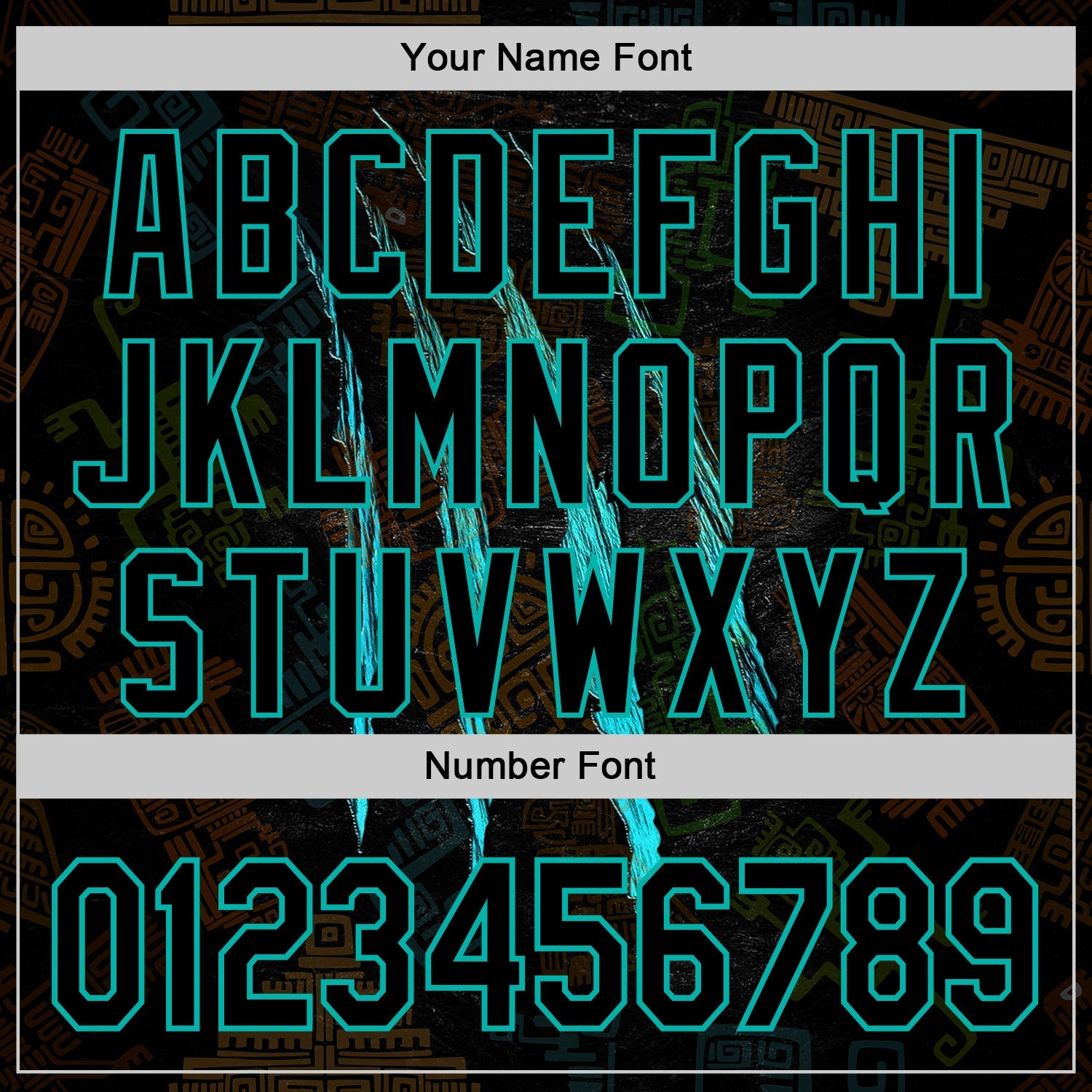 Custom Black Aqua 3D Pattern Design Scratch Tribal Sportswear Pullover Sweatshirt Hoodie view 4