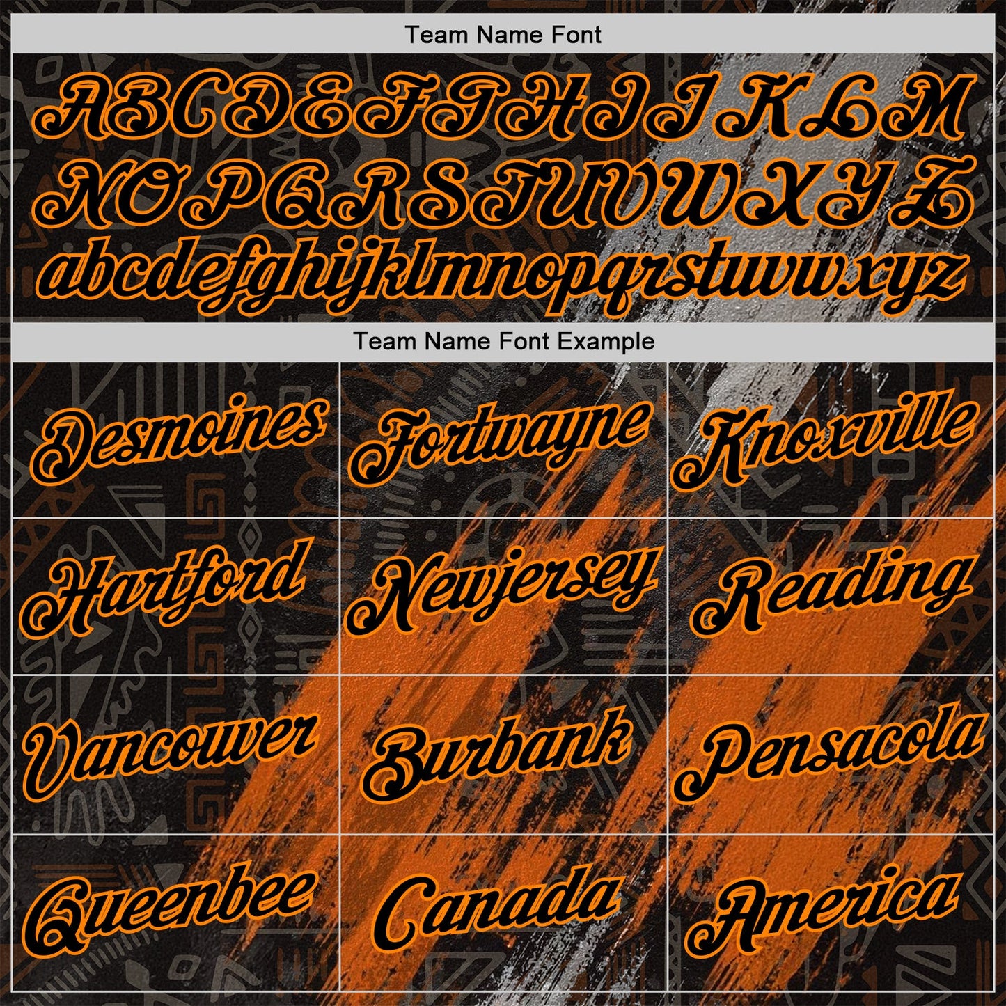 Custom Black Bay Orange-Gray 3D Pattern Design Ethnic Tribal Sportswear Pullover Sweatshirt Hoodie view 3