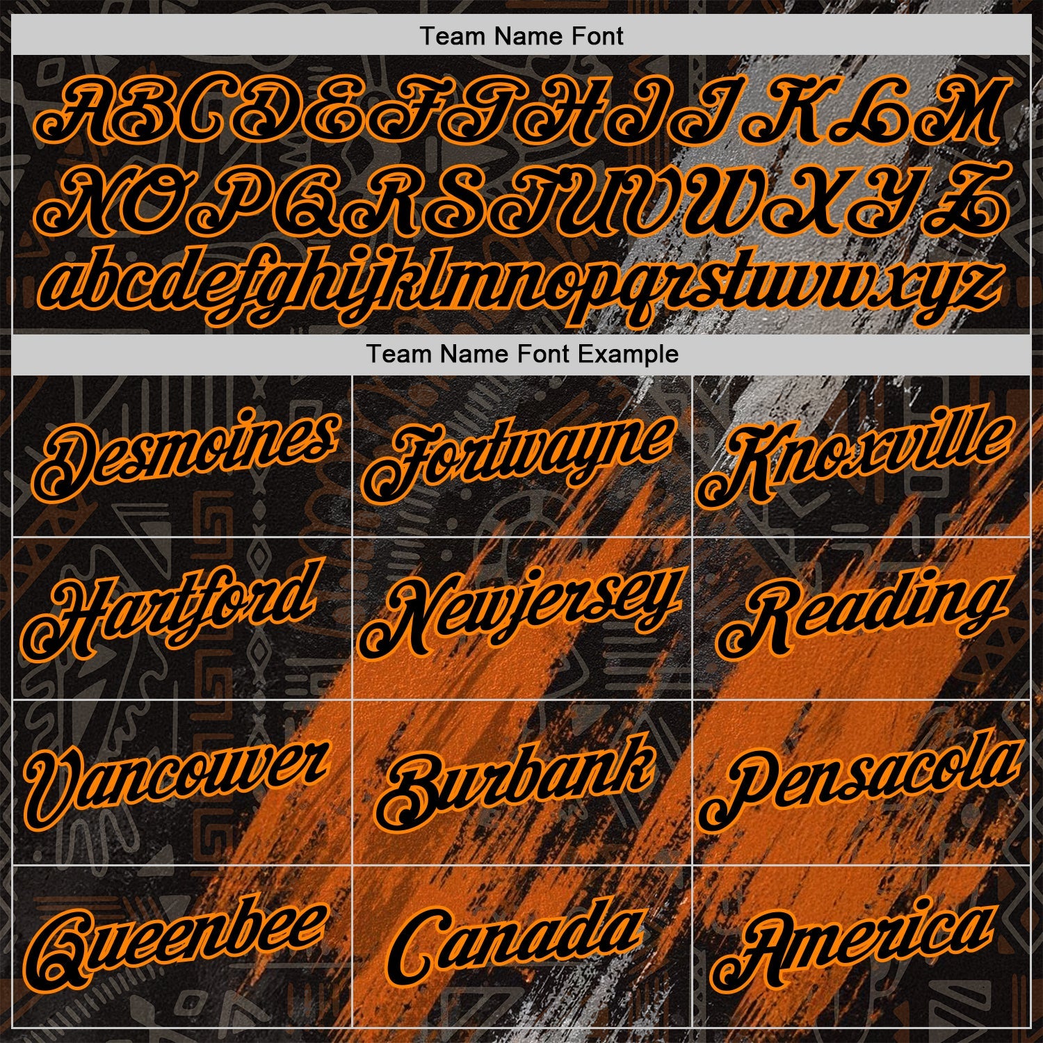 Custom Black Bay Orange-Gray 3D Pattern Design Ethnic Tribal Sportswear Pullover Sweatshirt Hoodie view 3