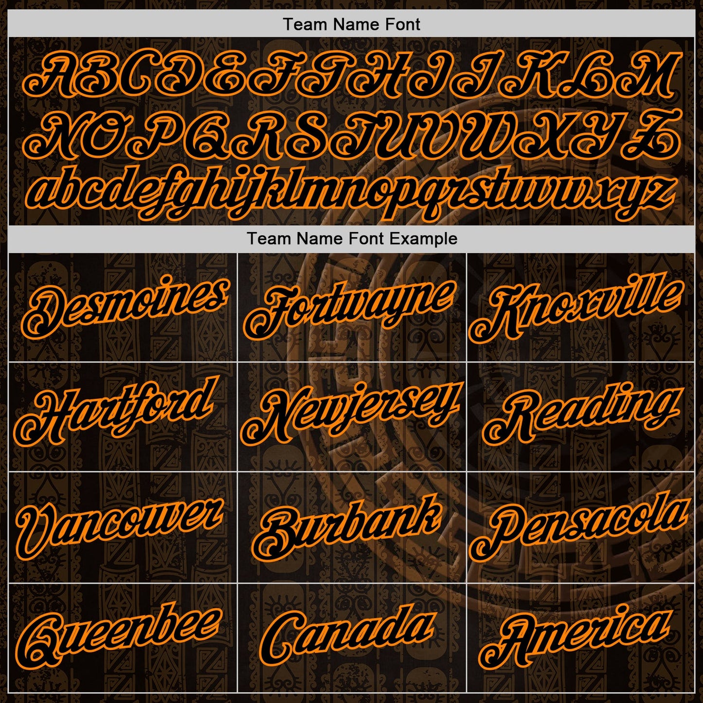 Custom Black Bay Orange 3D Pattern Design Ethnic Tribal Sportswear Pullover Sweatshirt Hoodie view 3