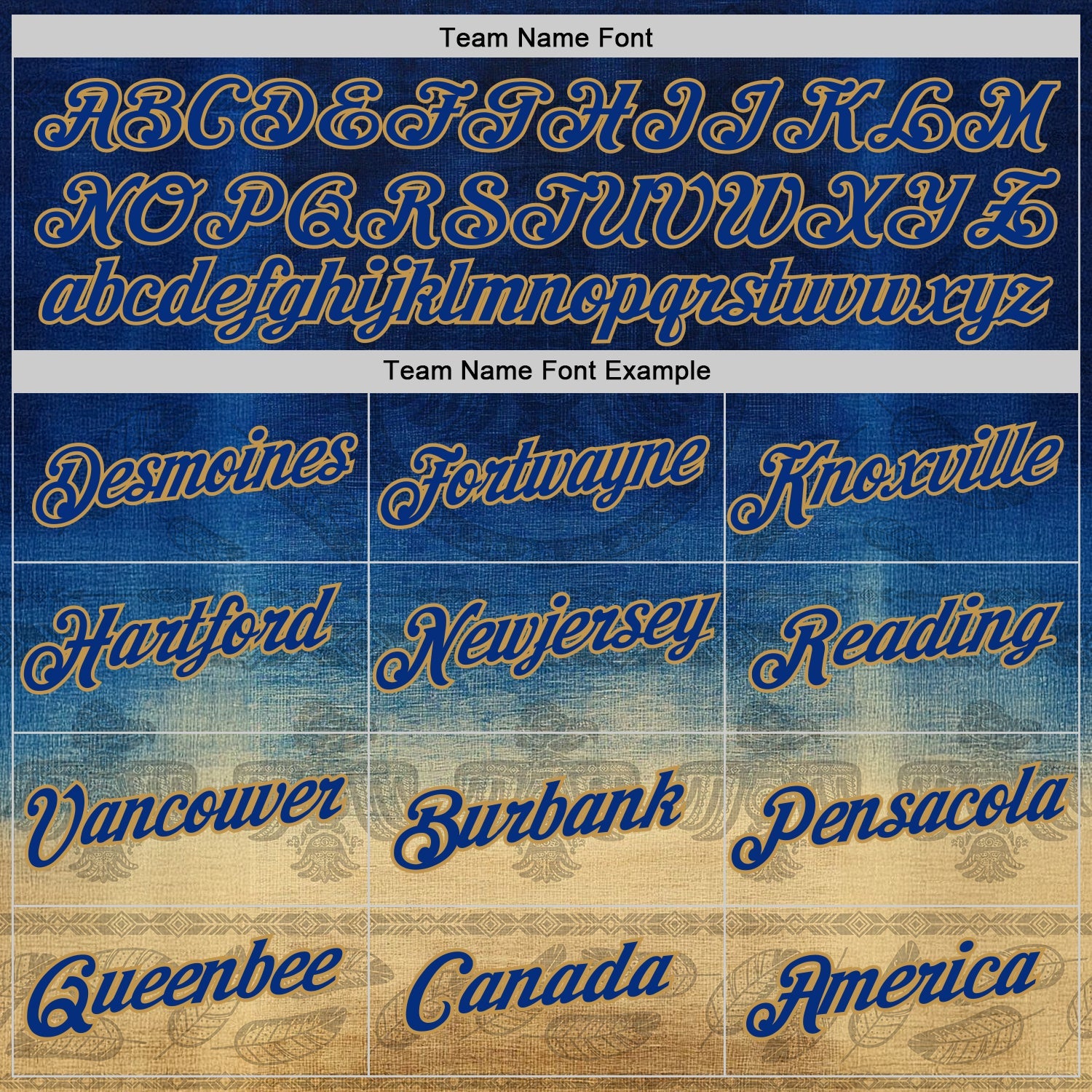 Custom Blue Royal-Old Gold 3D Pattern Design Ethnic Tribal Sportswear Pullover Sweatshirt Hoodie view 3