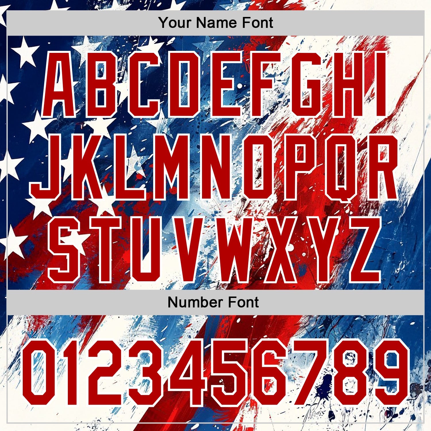 Custom Red Blue Black-White 3D American Flag Sports Pullover Sweatshirt Hoodie view 4