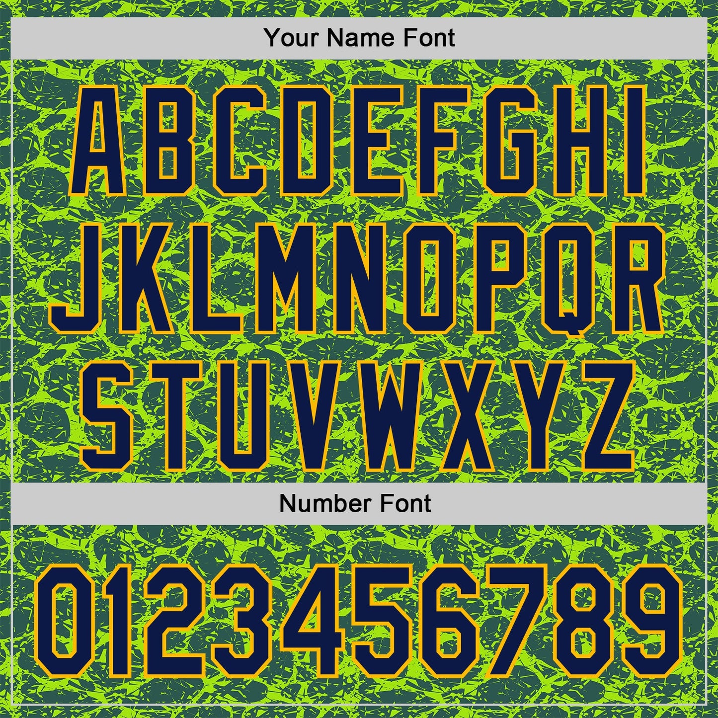 Custom Stitched Neon Green Navy-Gold 3D Pattern Design Crocodile Skin Print Sportswear Pullover Sweatshirt Hoodie view 4