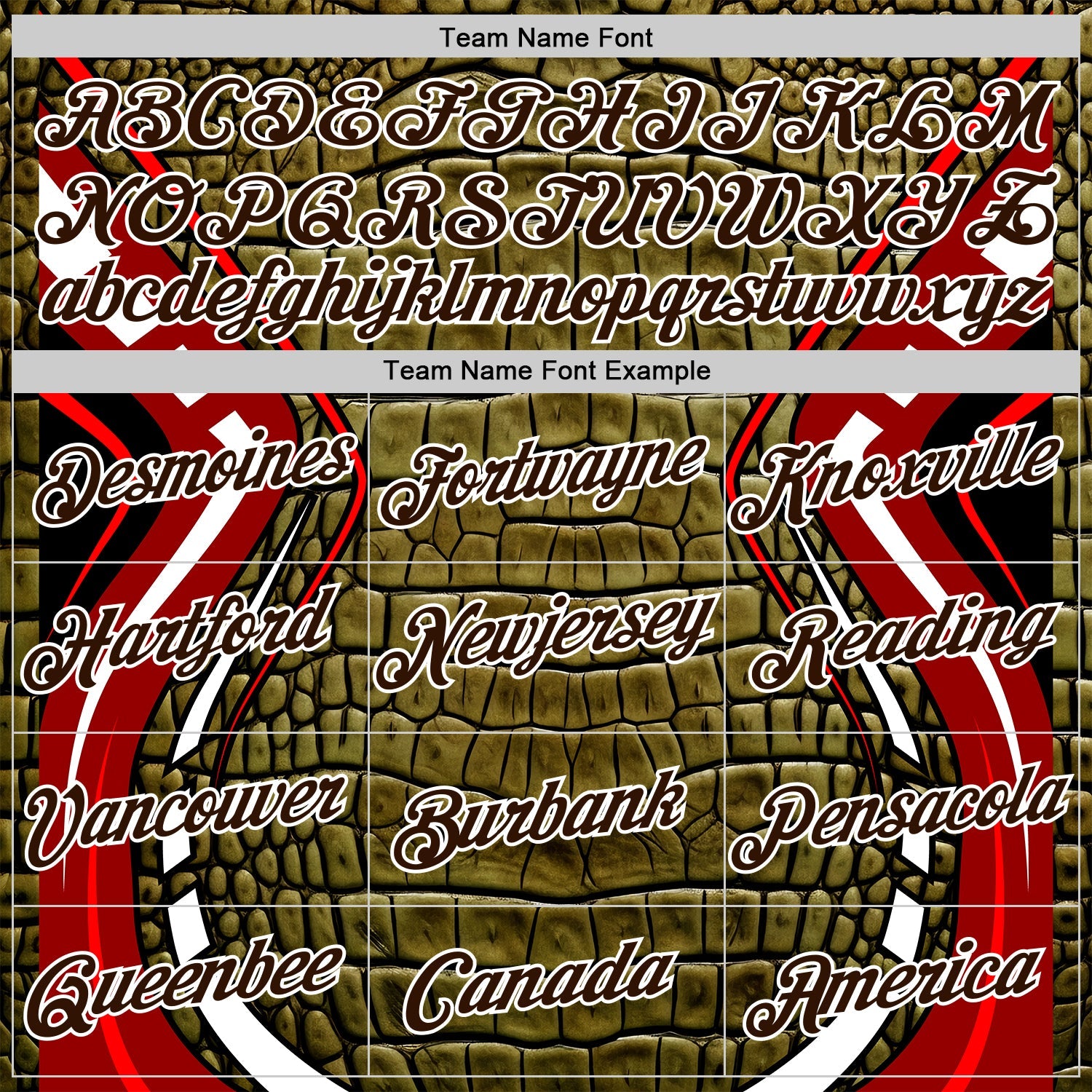 Custom Stitched Green Brown Black Red-White 3D Pattern Design Crocodile Skin Print Sportswear Pullover Sweatshirt Hoodie view 3