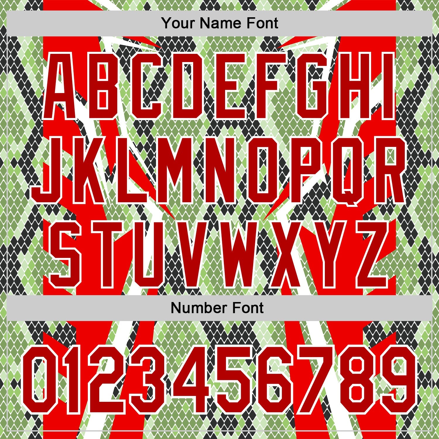 Custom Stitched Green Red Black-White 3D Pattern Design Snake Skin Print Sportswear Pullover Sweatshirt Hoodie view 4