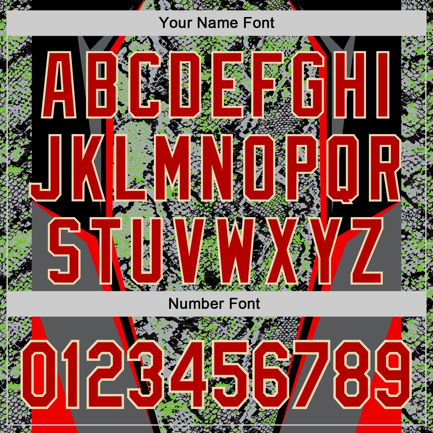 Custom Stitched Gray Red Green Black-Cream 3D Pattern Design Snake Skin Print Sportswear Pullover Sweatshirt Hoodie view 4