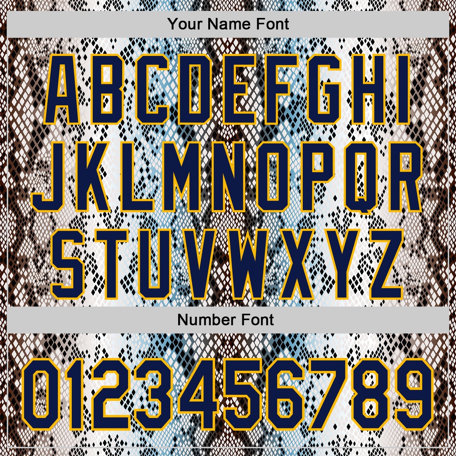 Custom Stitched White Navy Black Blue-Gold 3D Pattern Design Snake Skin Print Sportswear Pullover Sweatshirt Hoodie view 4
