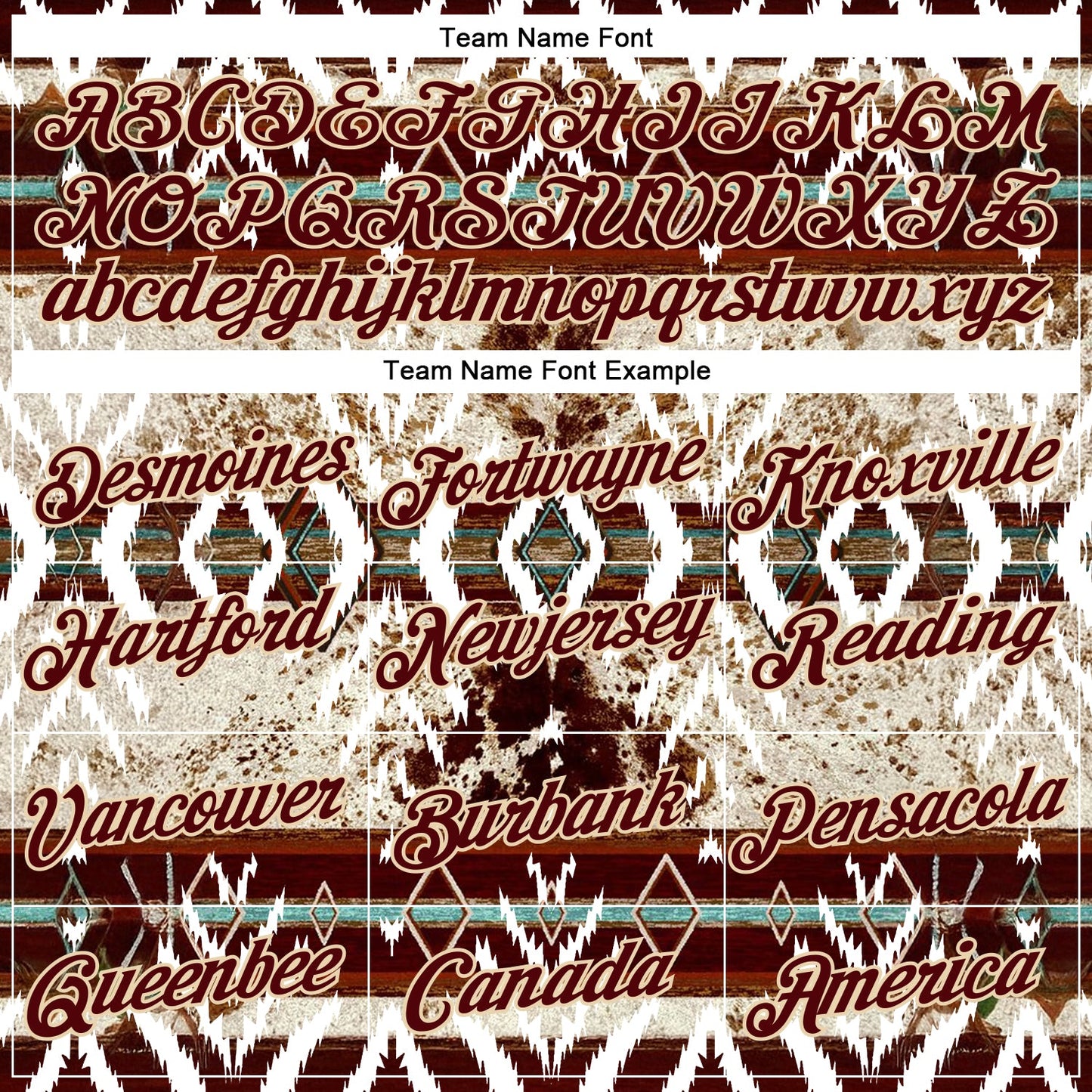 Custom Crimson City Cream 3D Pattern Design Western Cowboy Tribal Ethnic Sports Pullover Sweatshirt Hoodie view 3