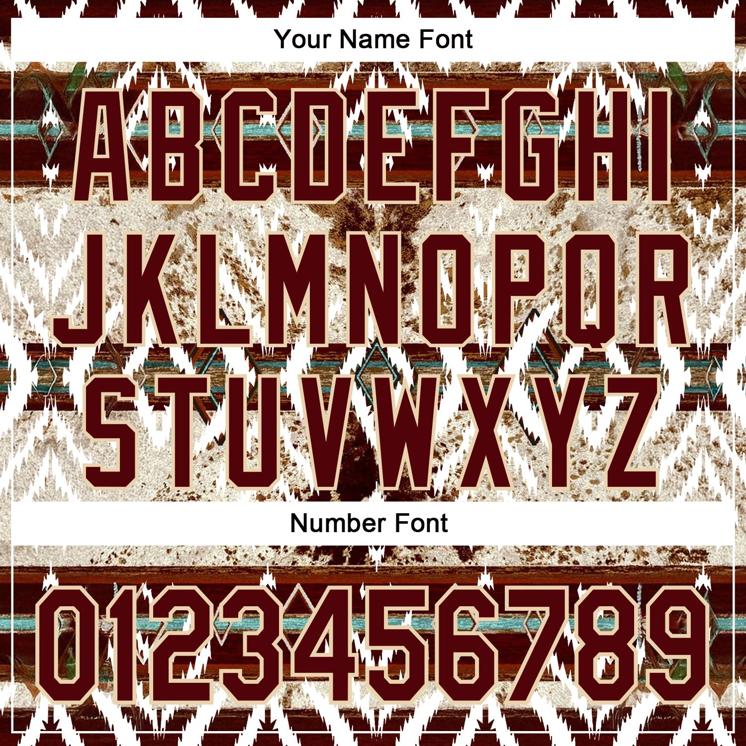 Custom Crimson City Cream 3D Pattern Design Western Cowboy Tribal Ethnic Sports Pullover Sweatshirt Hoodie view 4