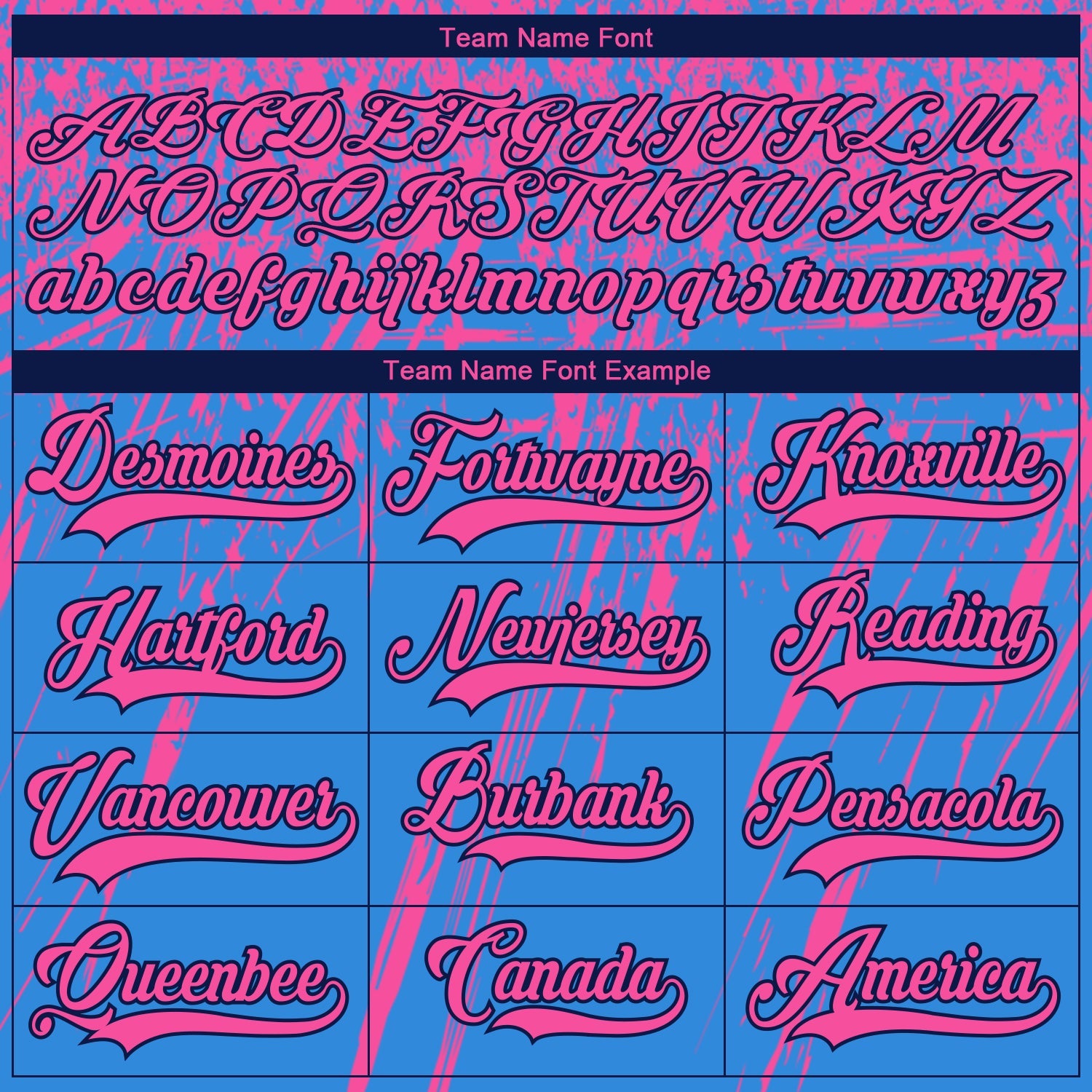 Custom Powder Blue Pink Navy-White 3D Splash Hockey Lace Neck Jersey view 4