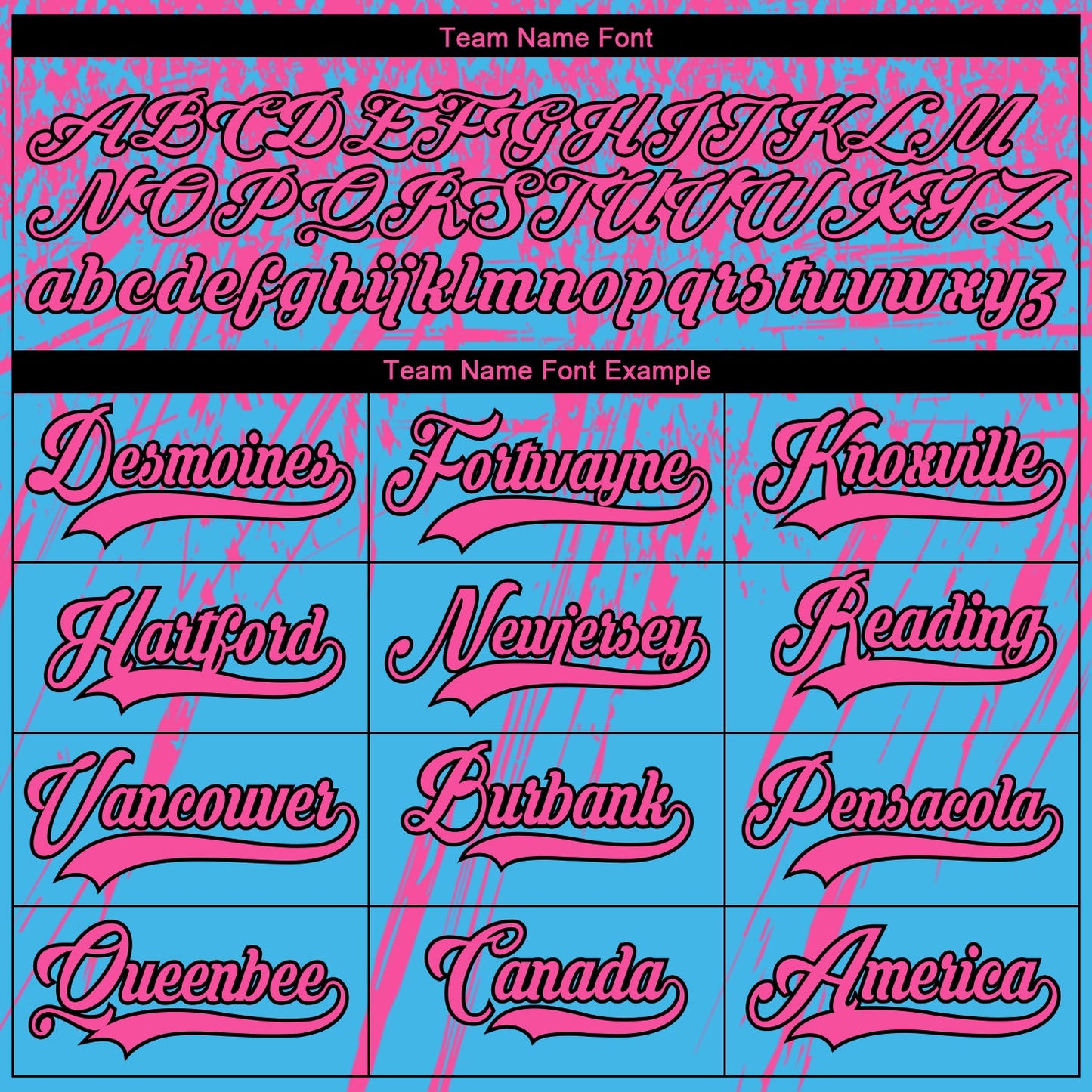 Custom Sky Blue Pink Black-White 3D Splash Hockey Lace Neck Jersey view 4