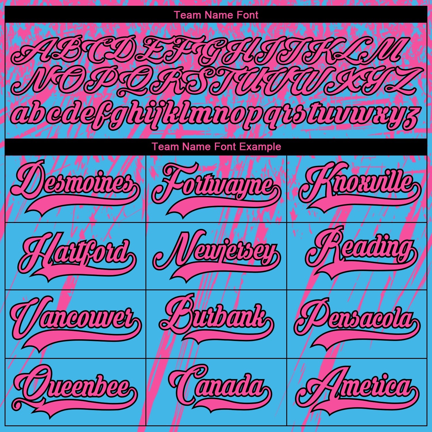 Custom Sky Blue Pink Black-White 3D Splash Hockey Lace Neck Jersey view 4