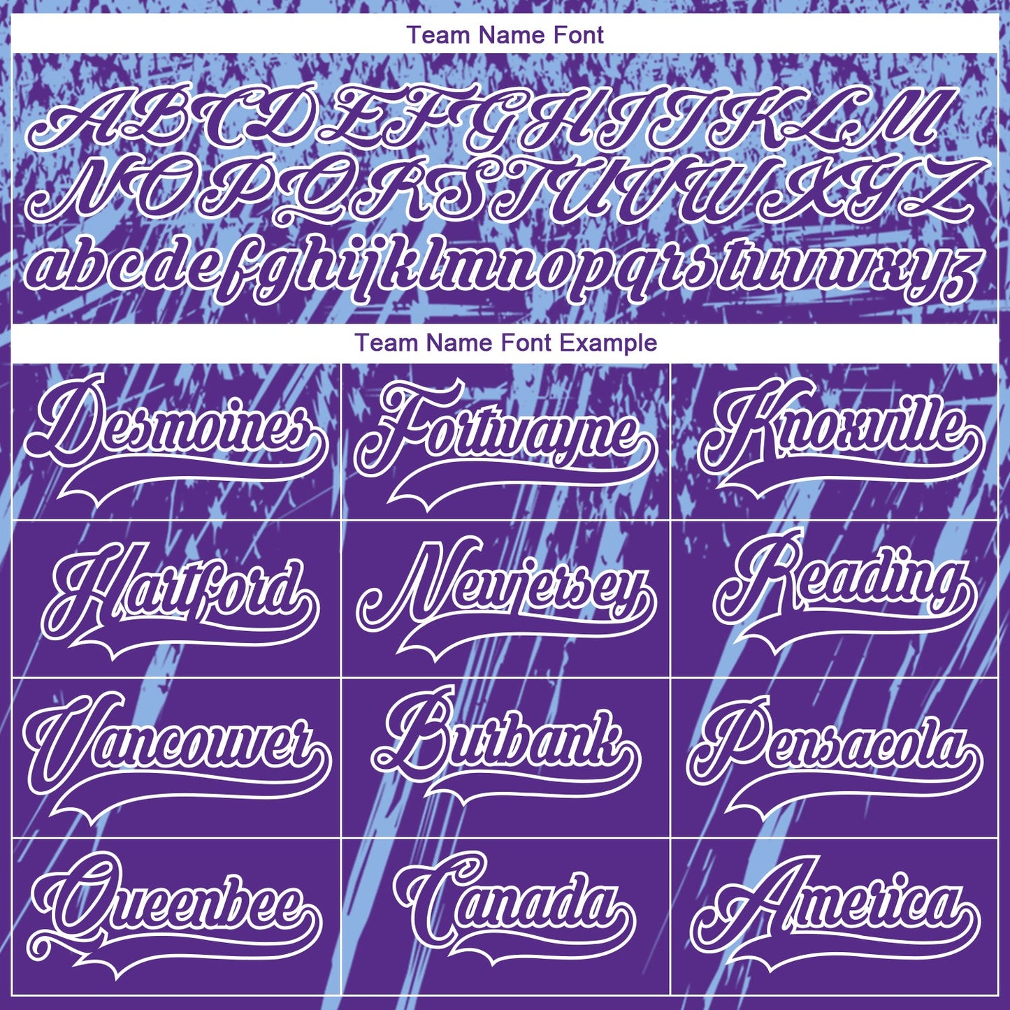 Custom Purple Light Blue-White 3D Splash Hockey Lace Neck Jersey view 4