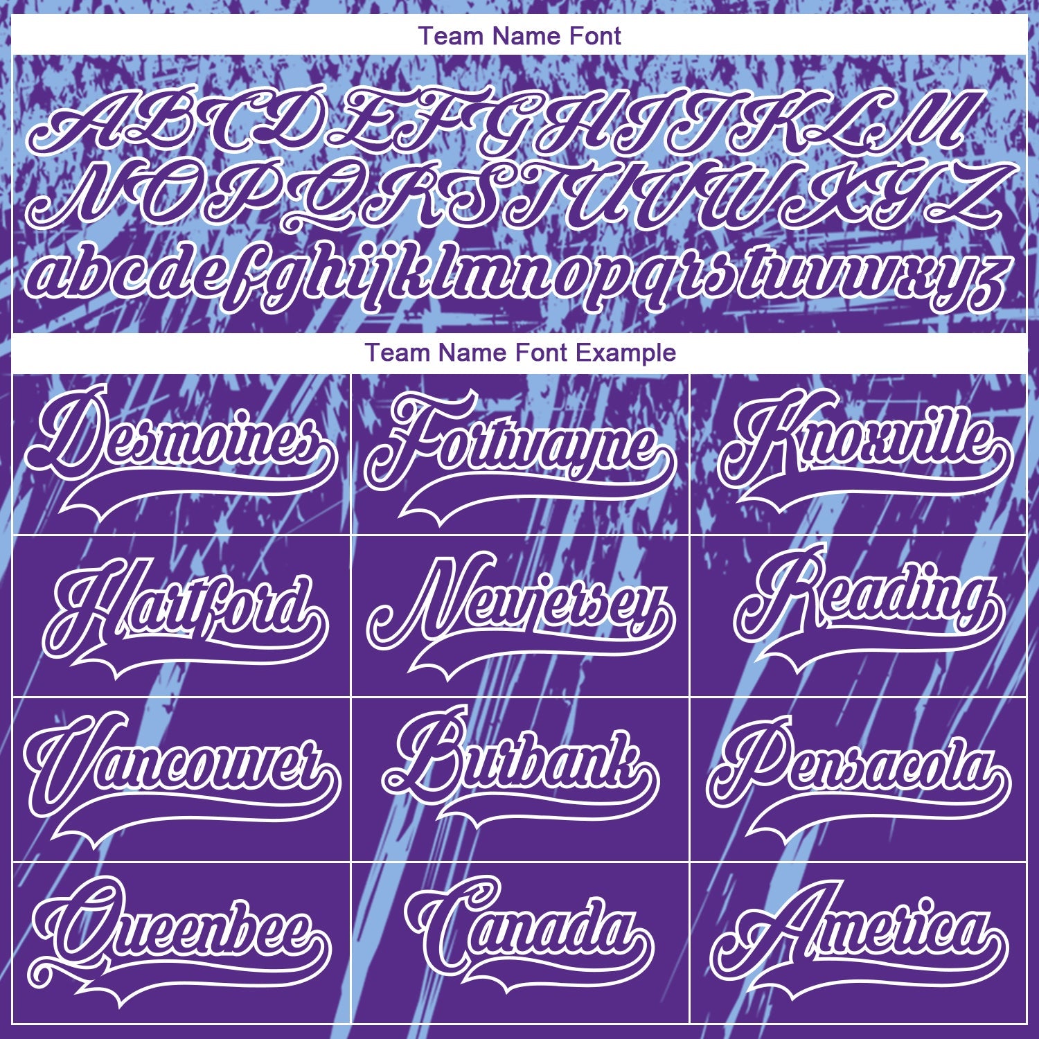 Custom Purple Light Blue-White 3D Splash Hockey Lace Neck Jersey view 4