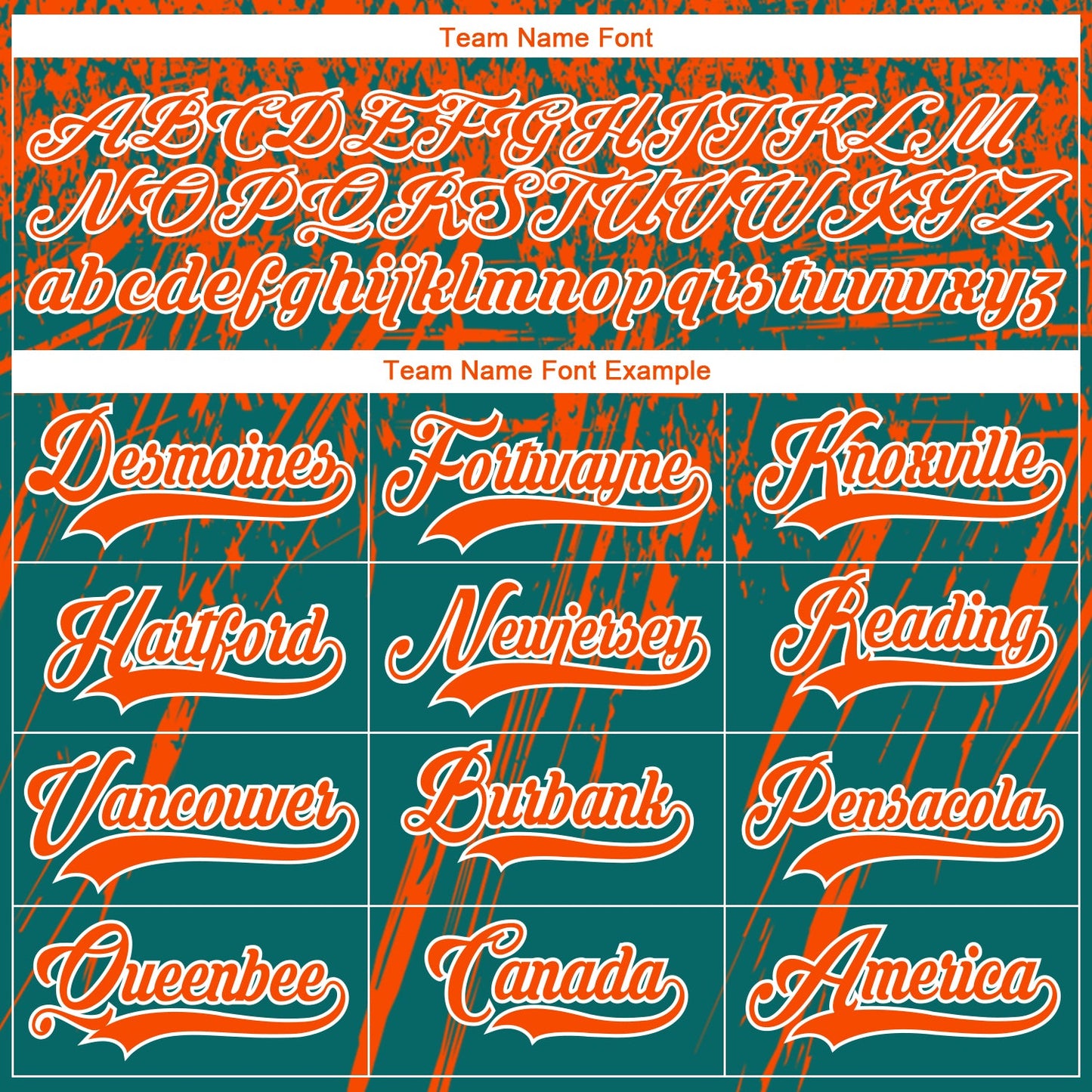 Custom Teal Orange-White 3D Splash Hockey Lace Neck Jersey view 4