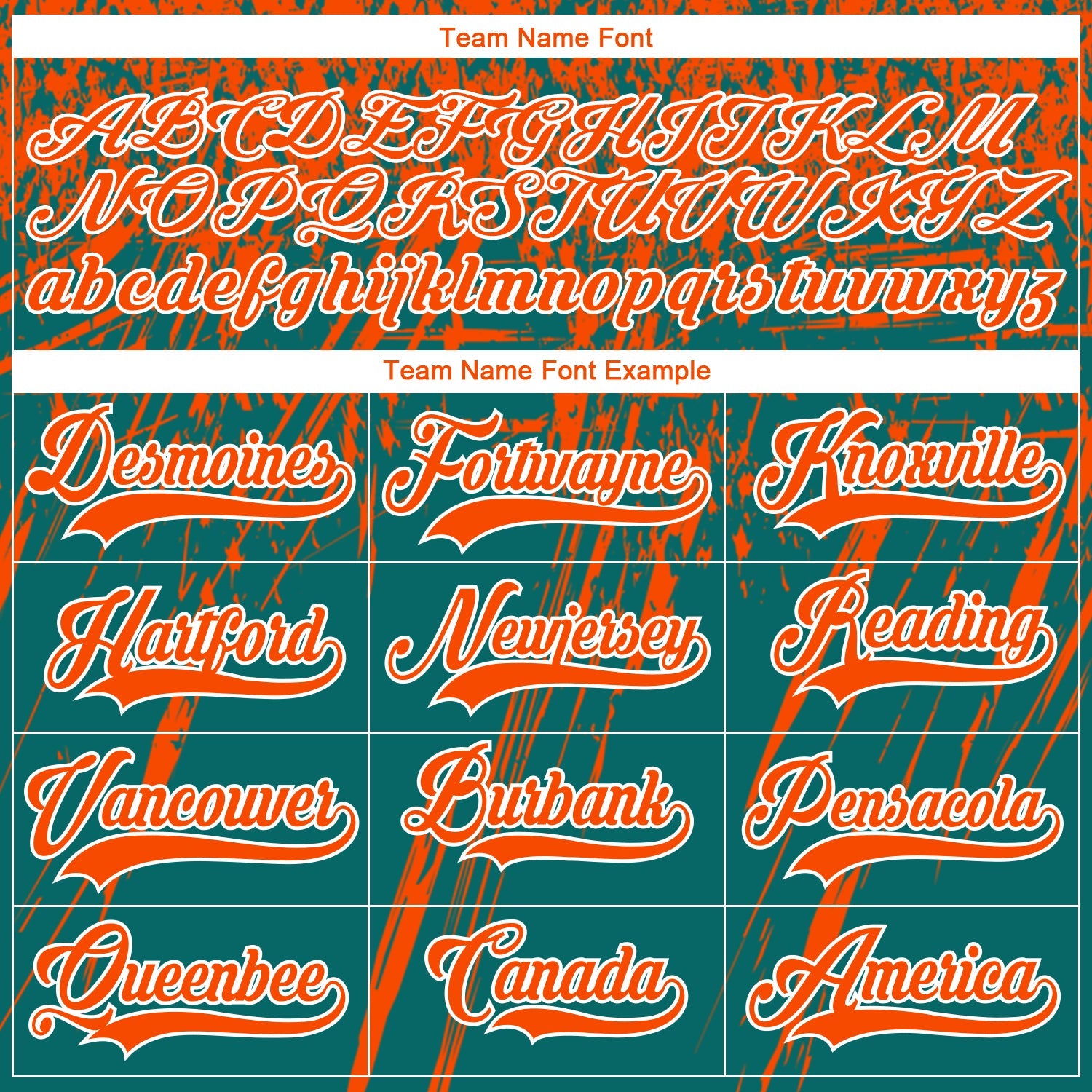 Custom Teal Orange-White 3D Splash Hockey Lace Neck Jersey view 4
