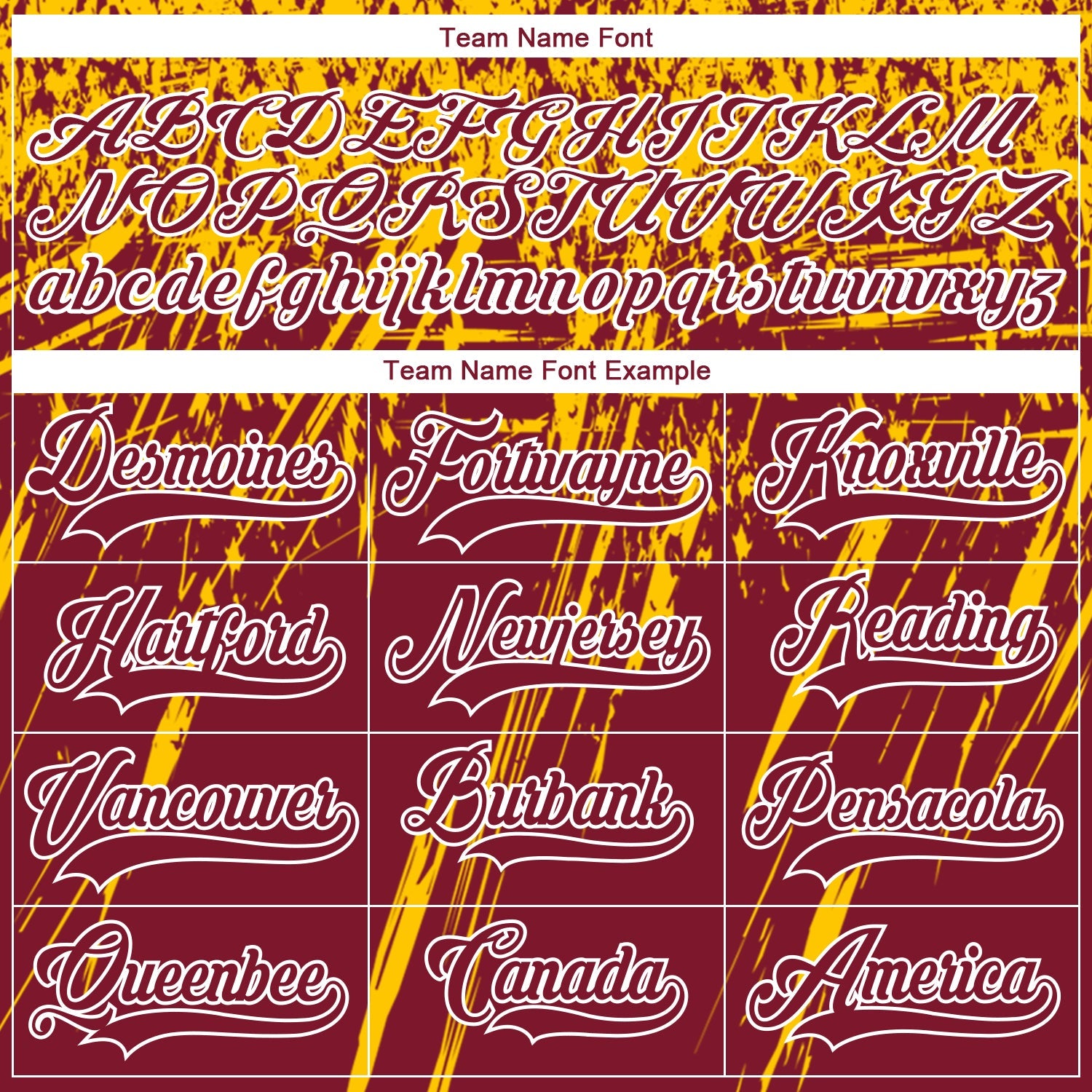 Custom Crimson Yellow-White 3D Splash Hockey Lace Neck Jersey view 4