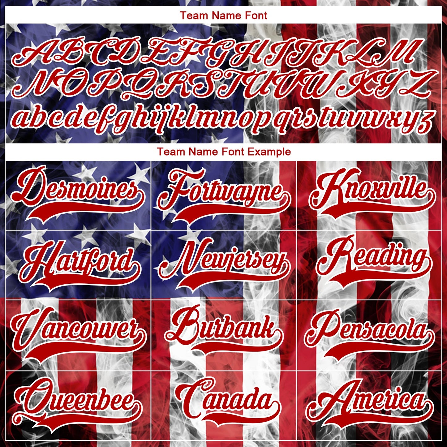 Custom Red Royal-White 3D American Flag Hockey Lace Neck Jersey view 4
