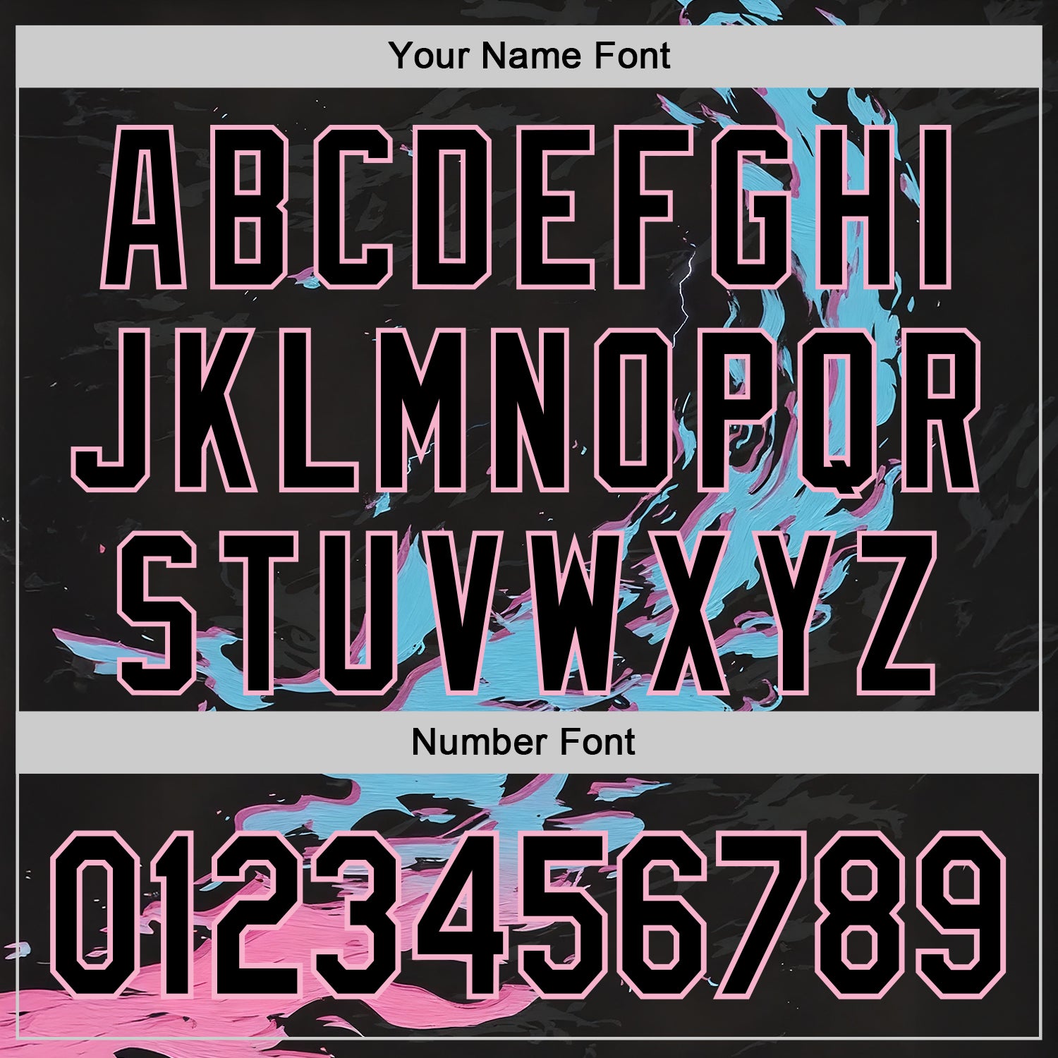 Custom Black Blue-Light Pink 3D Abstract Flame Sports Pullover Sweatshirt Hoodie view 4