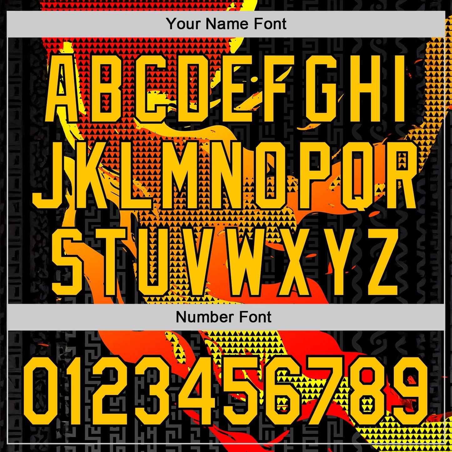 Custom Red Yellow-Black 3D Abstract Flame Sports Pullover Sweatshirt Hoodie view 4