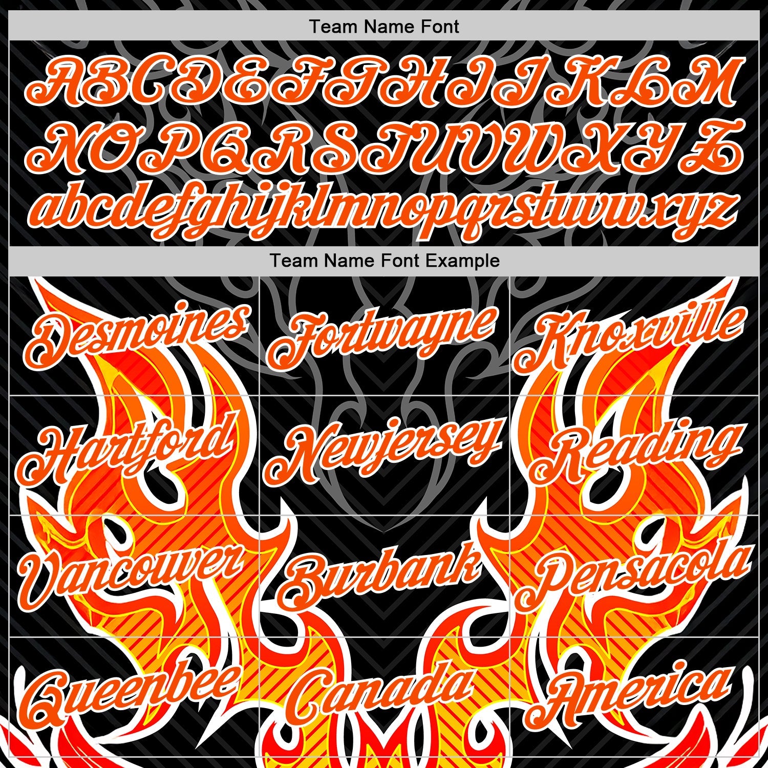 Custom Black Orange-White 3D Abstract Flame Sports Pullover Sweatshirt Hoodie view 3