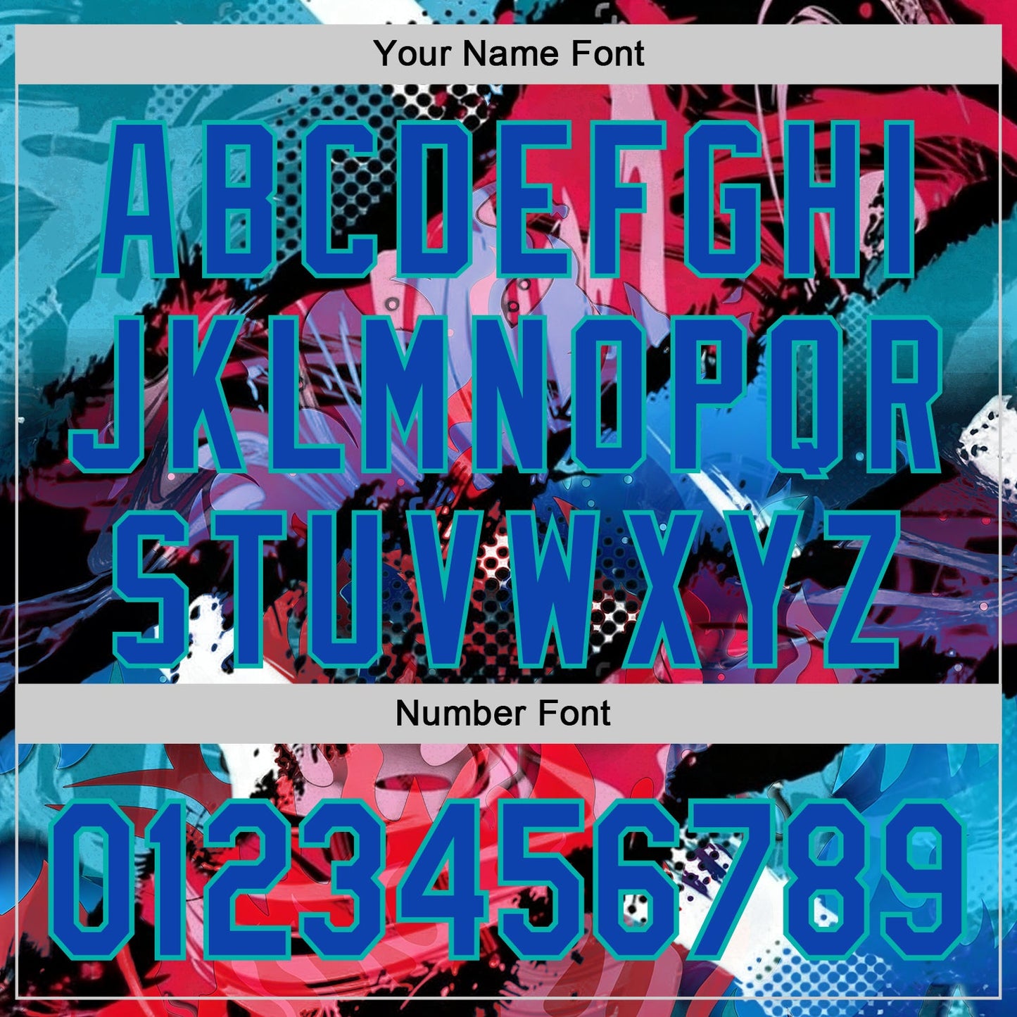 Custom Black Thunder Blue Red-Aqua 3D Abstract Flame Sports Pullover Sweatshirt Hoodie view 4