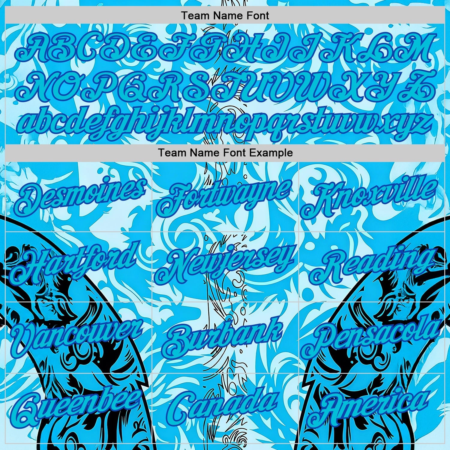 Custom Blue Thunder Blue Black-Lakes Blue 3D Abstract Flame Sports Pullover Sweatshirt Hoodie view 3