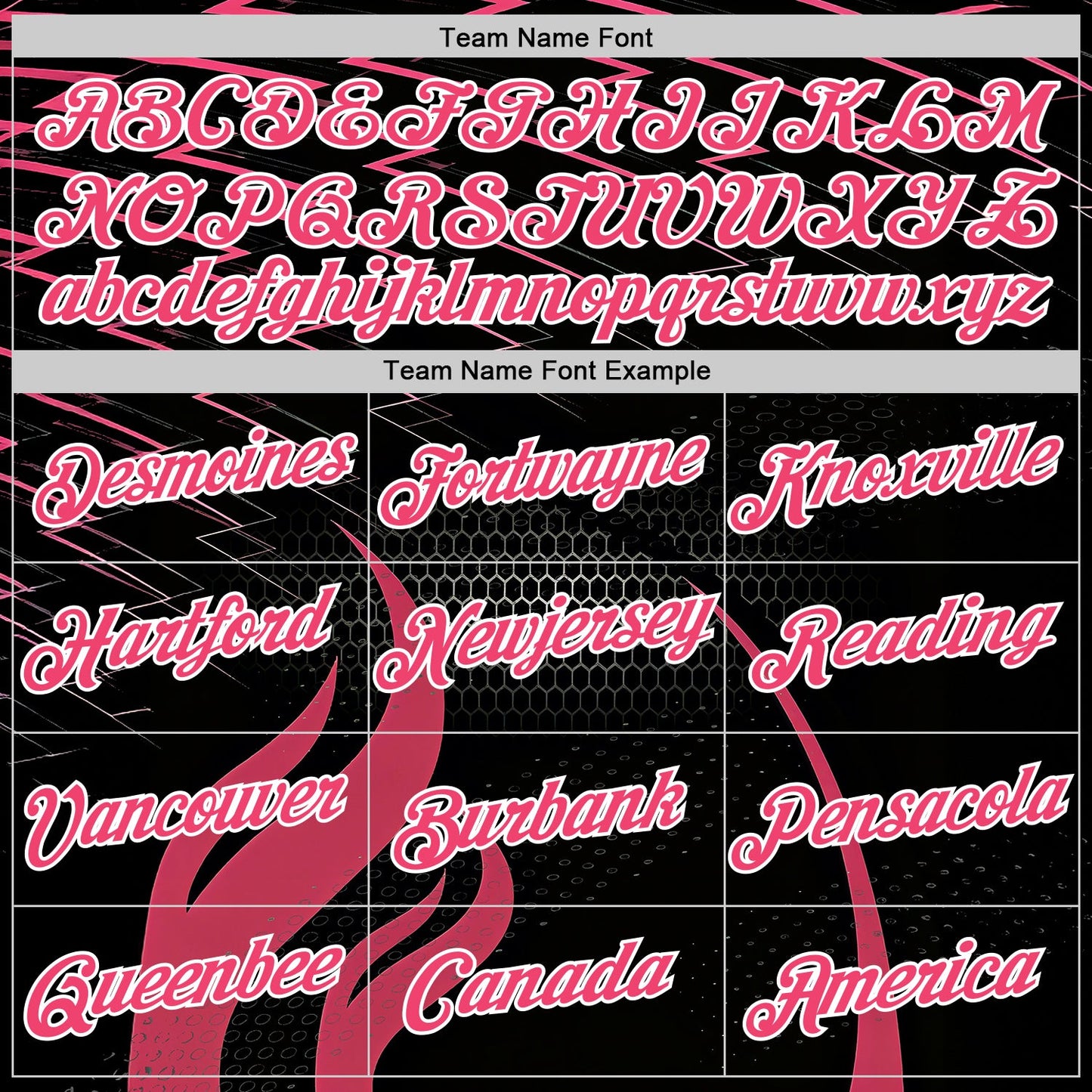 Custom Black Neon Pink-White 3D Abstract Flame Sports Pullover Sweatshirt Hoodie view 3