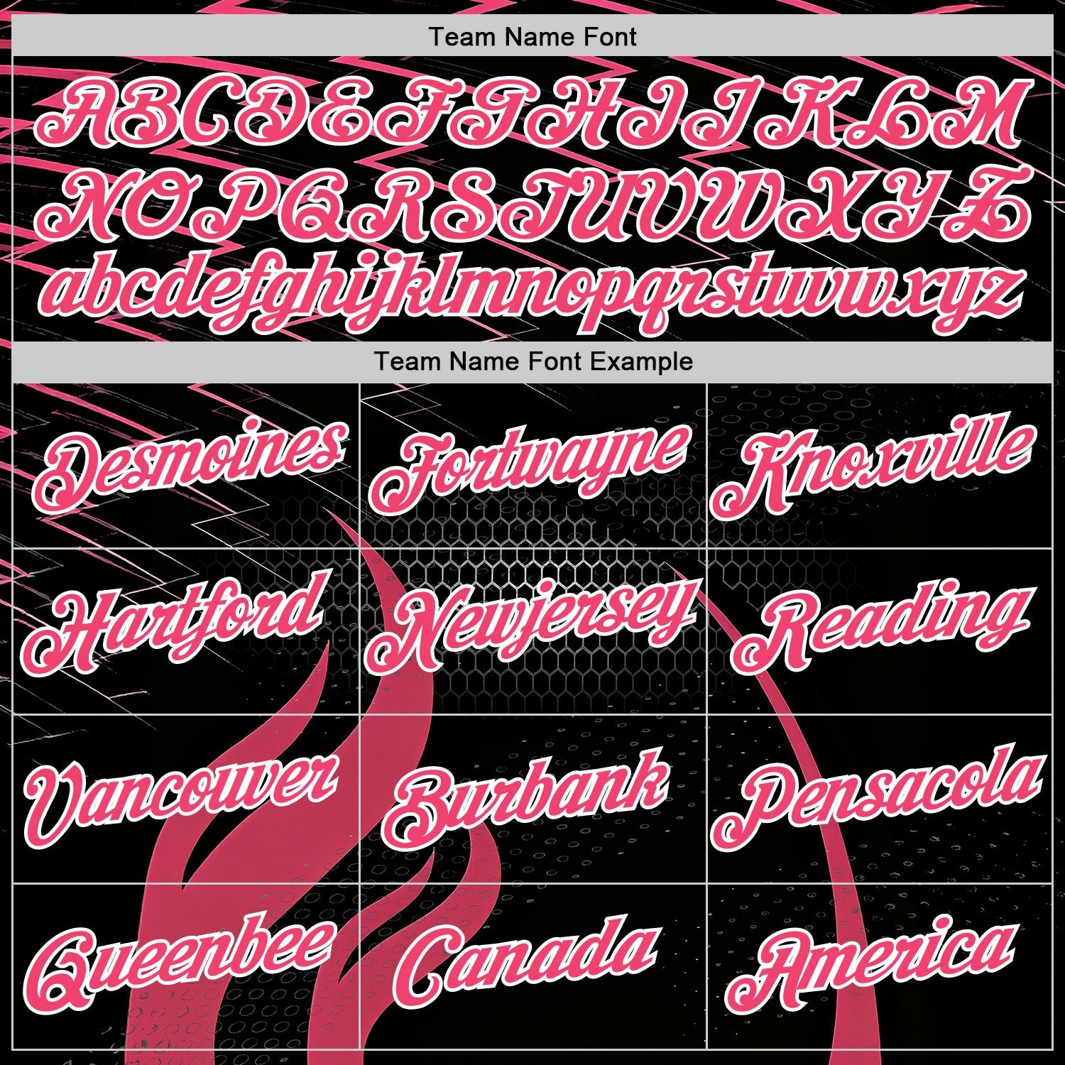 Custom Black Neon Pink-White 3D Abstract Flame Sports Pullover Sweatshirt Hoodie view 3