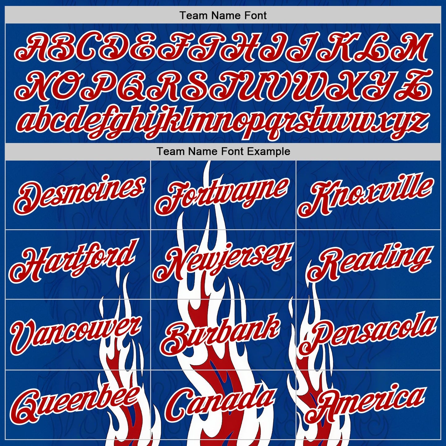 Custom Royal Red-White 3D Abstract Flame Sports Pullover Sweatshirt Hoodie view 3