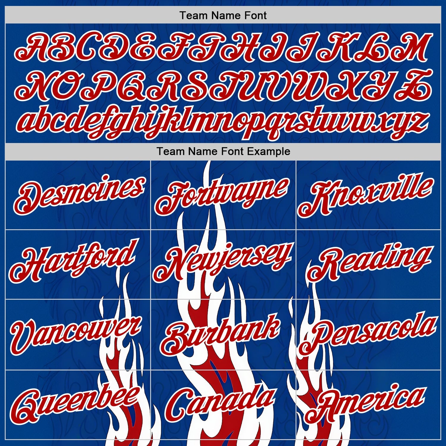 Custom Royal Red-White 3D Abstract Flame Sports Pullover Sweatshirt Hoodie view 3