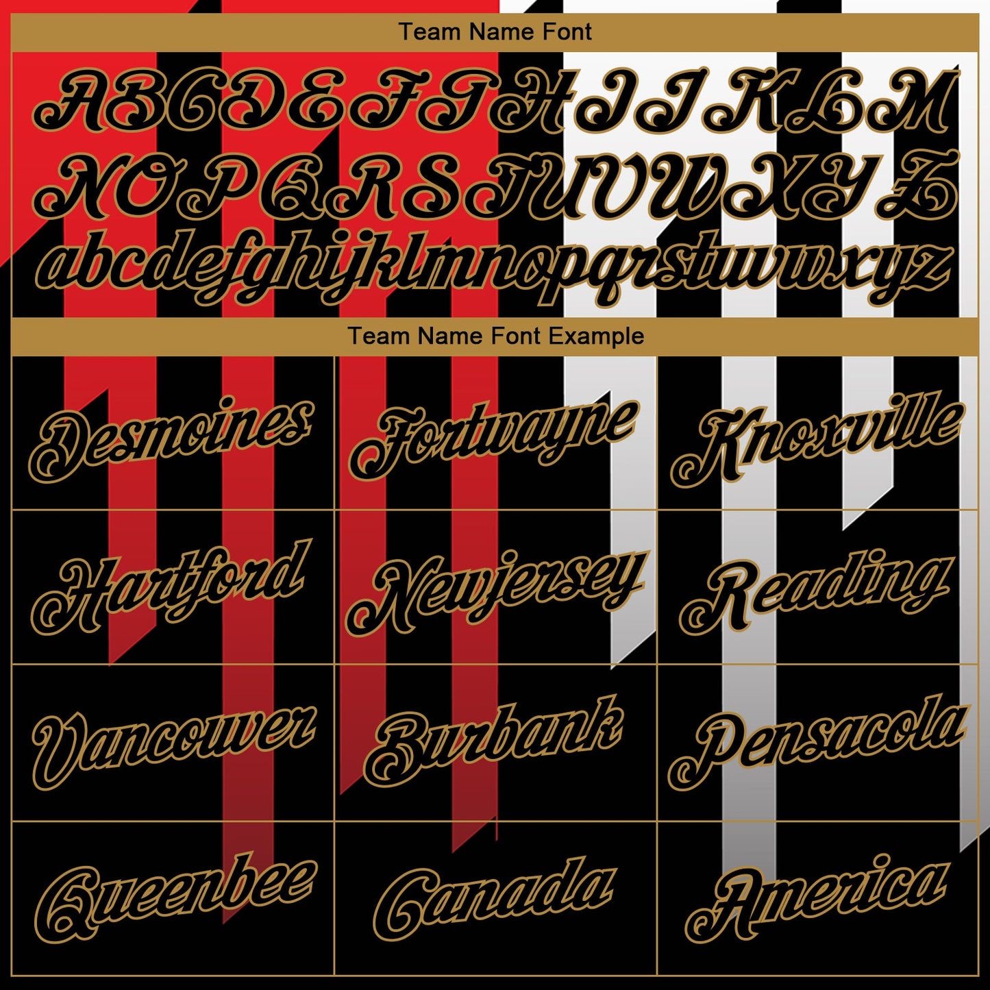Custom Stitched Red Black Old Gold-White 3D Pattern Design Sports Pullover Sweatshirt Hoodie view 3