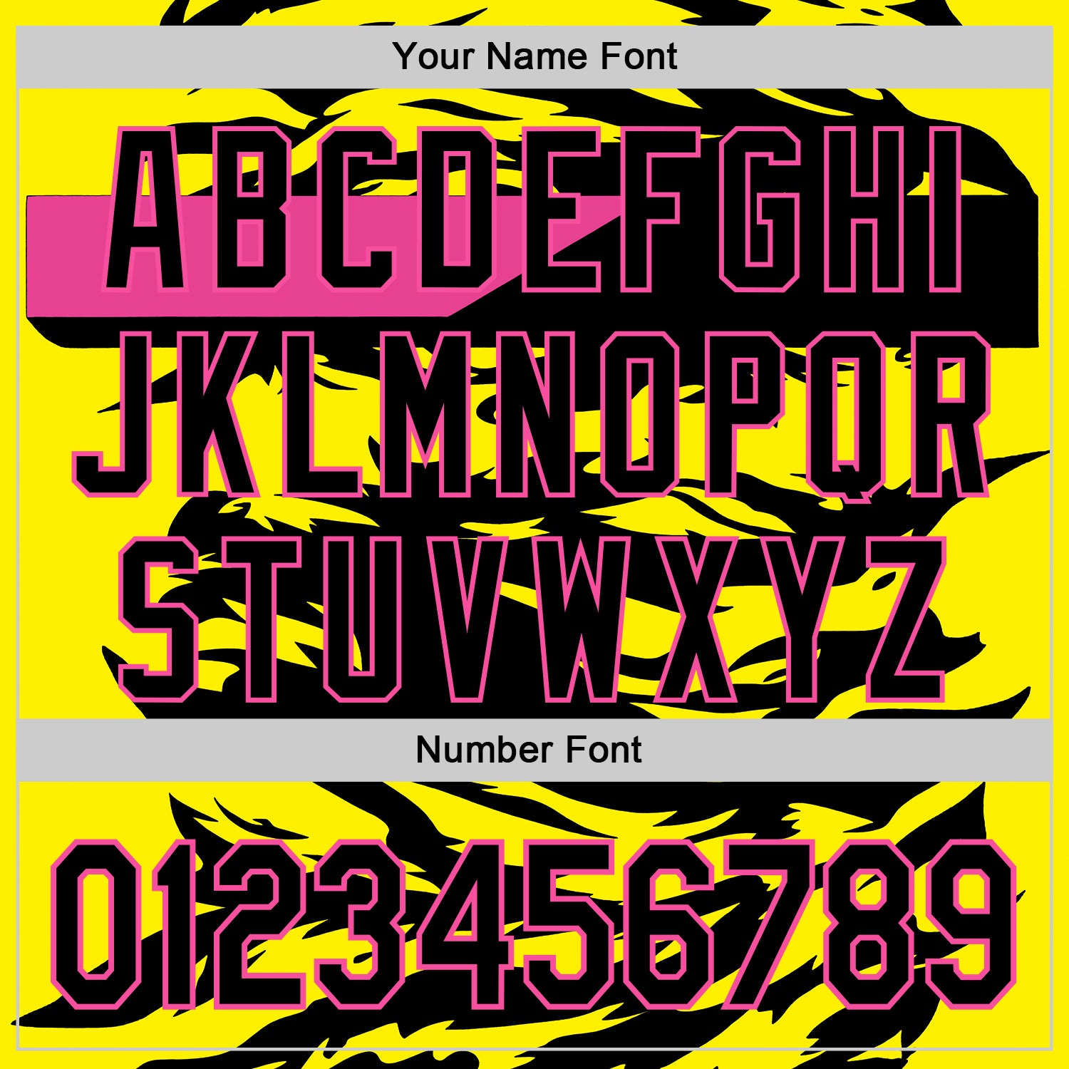 Custom Black Light Yellow-Pink 3D Abstract Flame Sports Pullover Sweatshirt Hoodie view 4