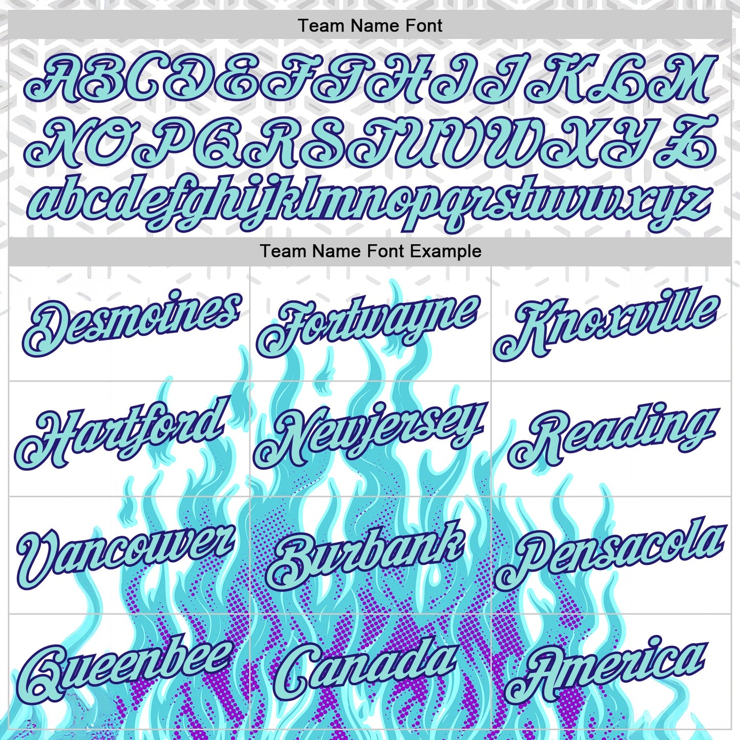 Custom White Ice Blue-Dark Purple 3D Abstract Flame Sports Pullover Sweatshirt Hoodie view 3