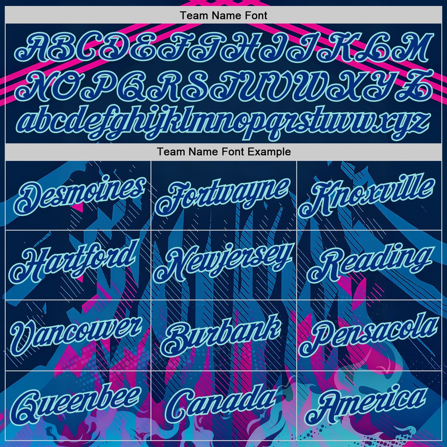 Custom Blue Royal Pink-Ice Blue 3D Abstract Flame Sports Pullover Sweatshirt Hoodie view 3
