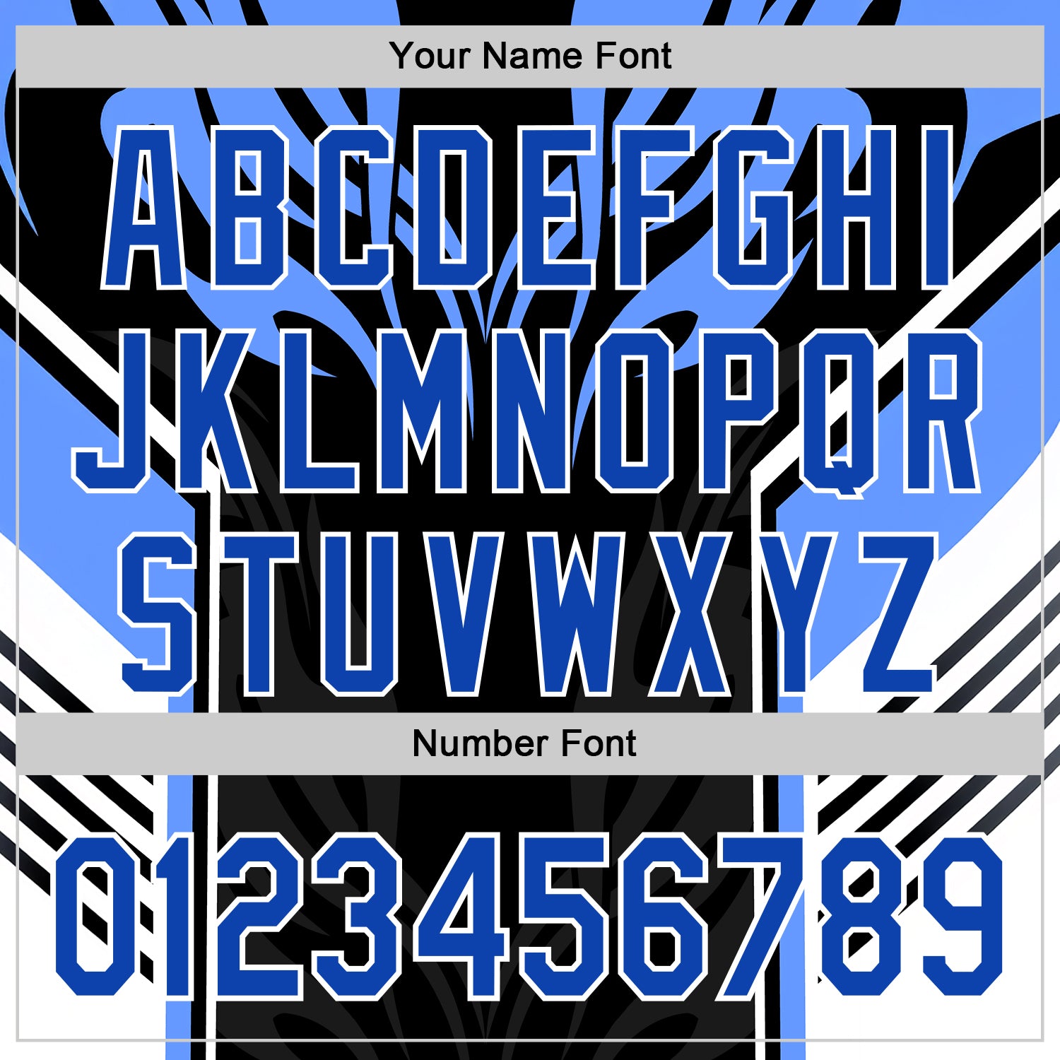 Custom Black Thunder Blue-White 3D Abstract Flame Sports Pullover Sweatshirt Hoodie view 4