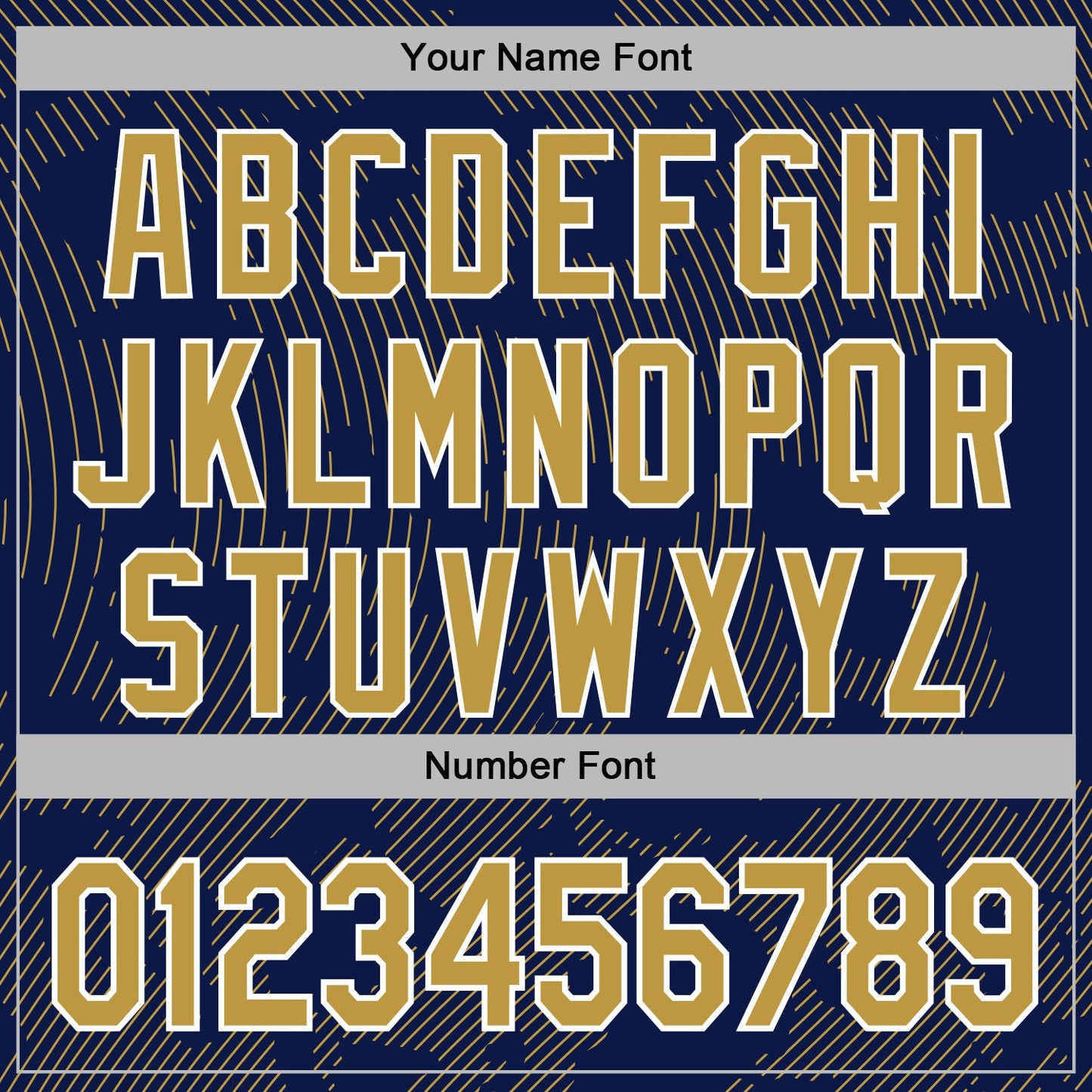 Custom Stitched Navy Old Gold-White Curve Lines Sports Pullover Sweatshirt Hoodie view 6
