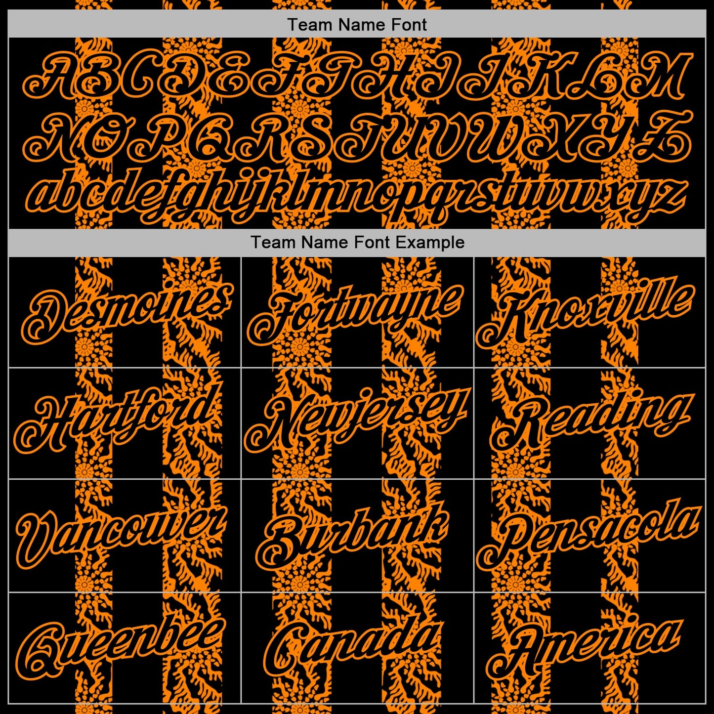 Custom Stitched Black Bay Orange Abstract Shape Pattern Sports Pullover Sweatshirt Hoodie view 5