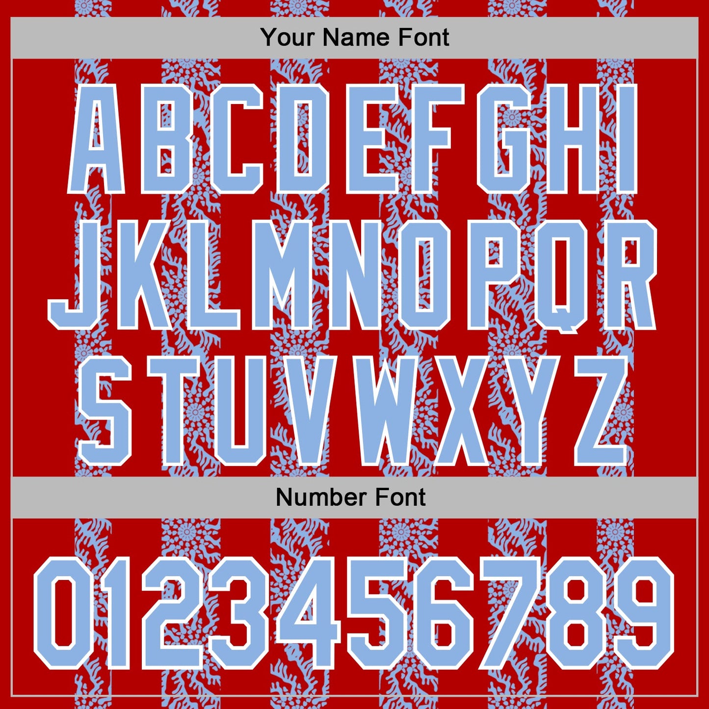 Custom Stitched Red Light Blue-White Abstract Shape Pattern Sports Pullover Sweatshirt Hoodie view 6