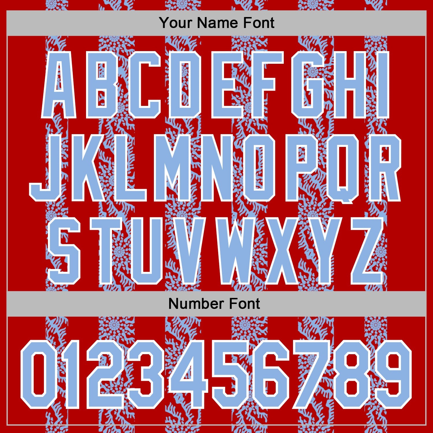 Custom Stitched Red Light Blue-White Abstract Shape Pattern Sports Pullover Sweatshirt Hoodie view 6