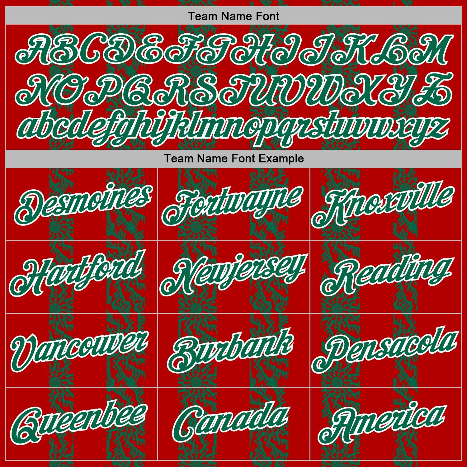 Custom Stitched Red Kelly Green-White Abstract Shape Pattern Sports Pullover Sweatshirt Hoodie view 5