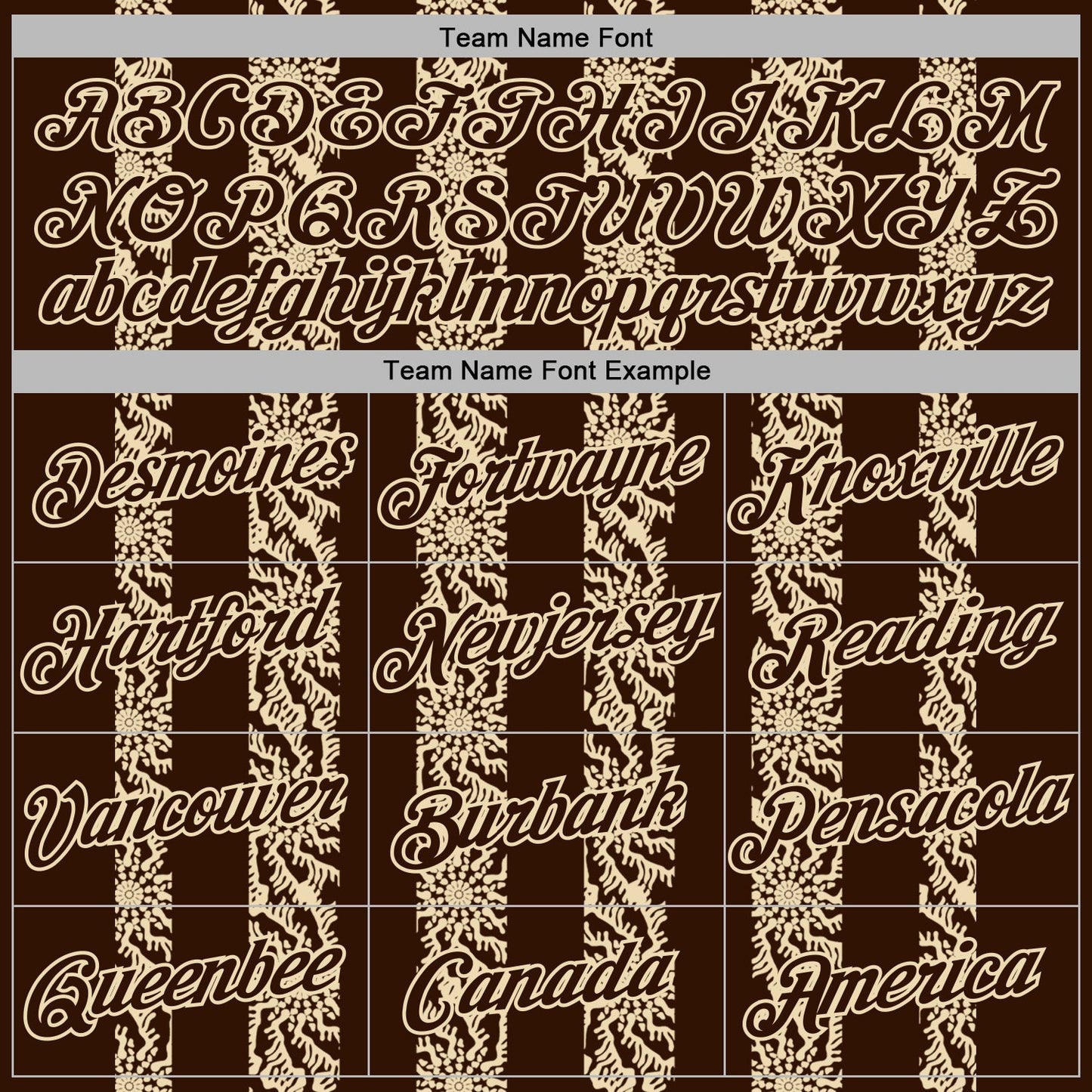 Custom Stitched Brown Cream Abstract Shape Pattern Sports Pullover Sweatshirt Hoodie view 5