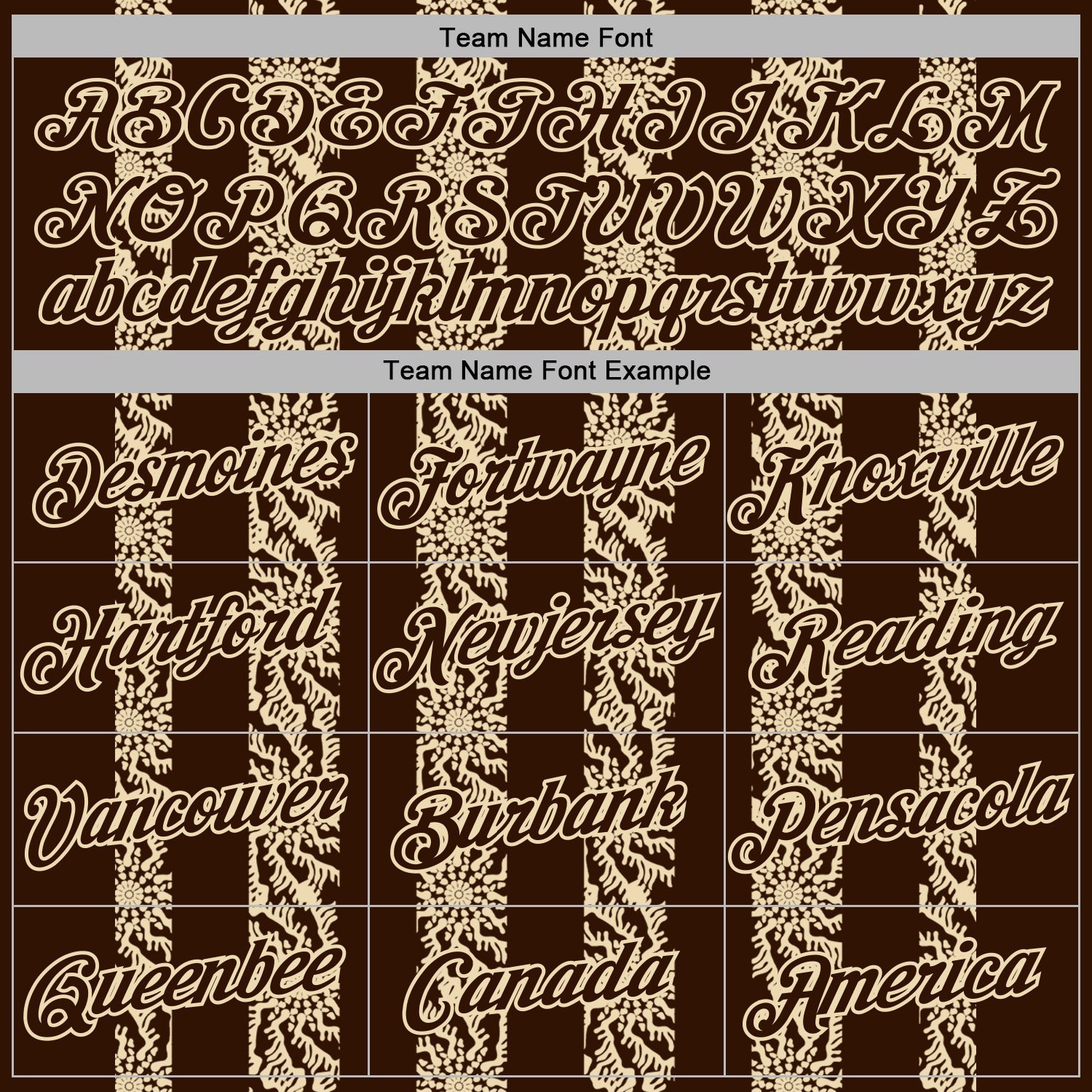 Custom Stitched Brown Cream Abstract Shape Pattern Sports Pullover Sweatshirt Hoodie view 5
