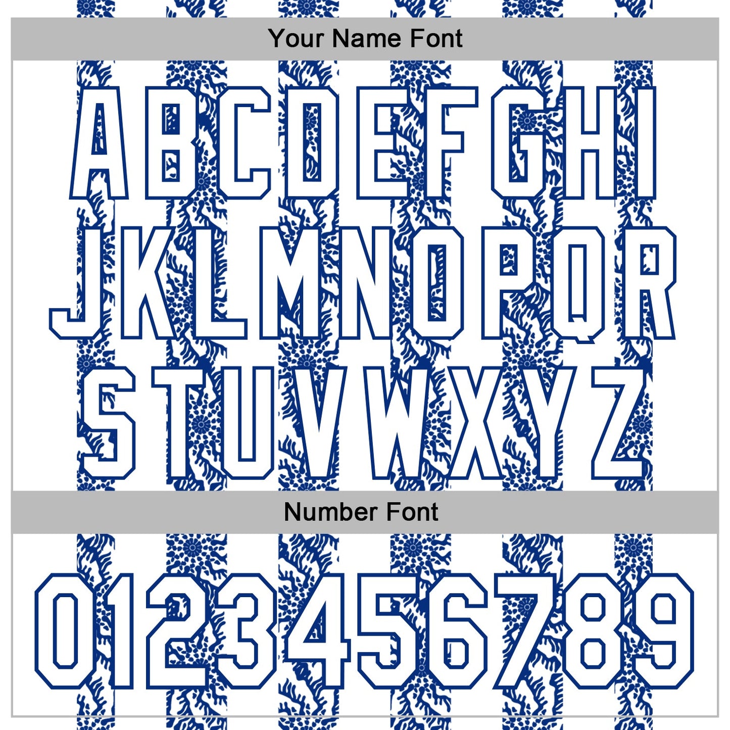 Custom Stitched White Royal Abstract Shape Pattern Sports Pullover Sweatshirt Hoodie view 6