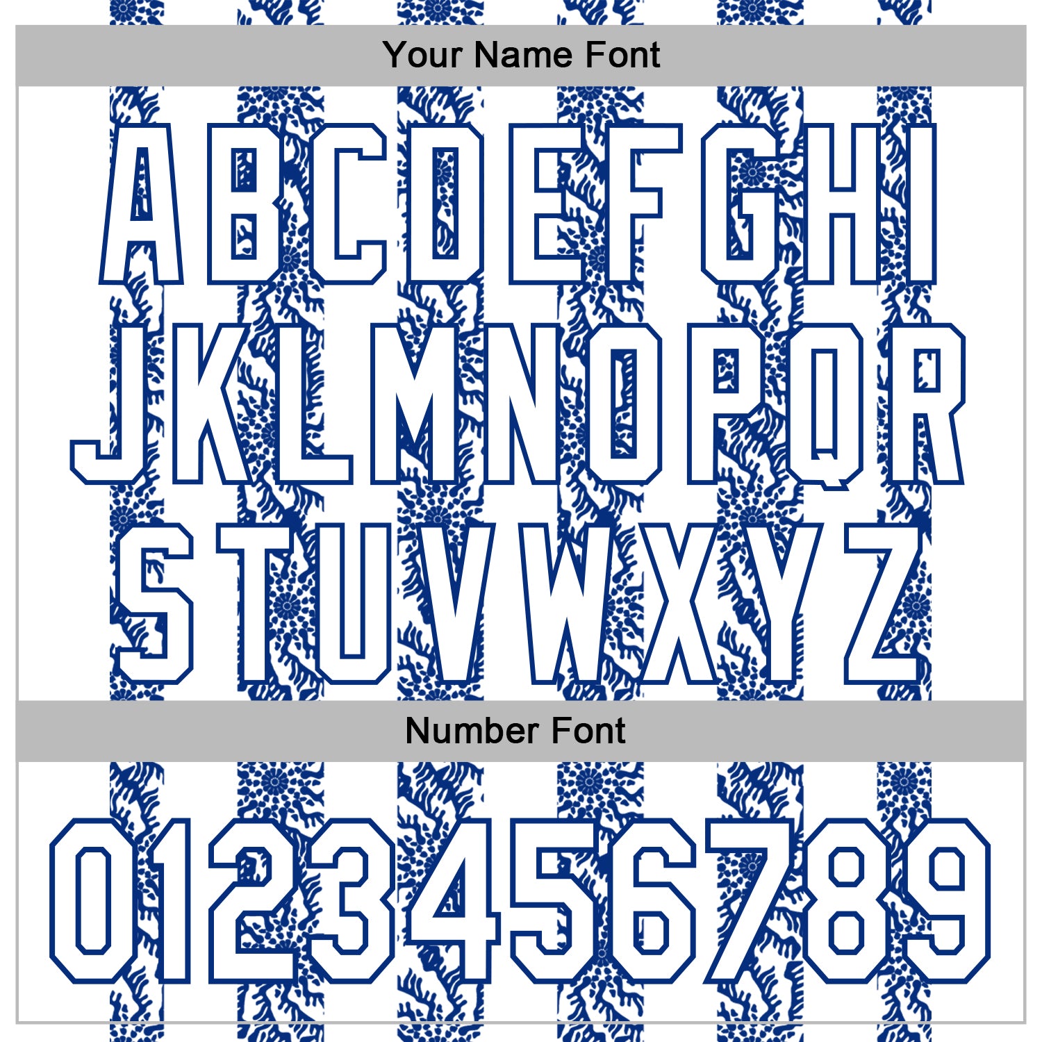 Custom Stitched White Royal Abstract Shape Pattern Sports Pullover Sweatshirt Hoodie view 6