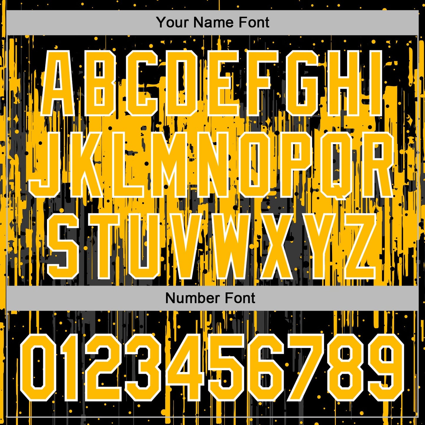 Custom Stitched Black Gold-White Dripping Splatter Sports Pullover Sweatshirt Hoodie view 6