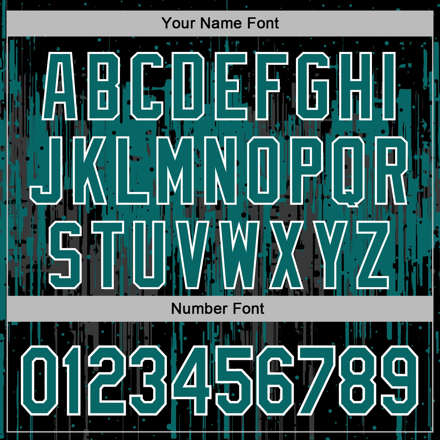 Custom Stitched Black Teal-White Dripping Splatter Sports Pullover Sweatshirt Hoodie view 6